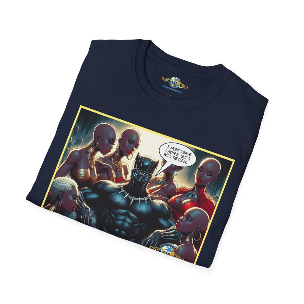Black Panther Comic Art T‑Shirt — "Wakanda Forever?" Graphic Tee