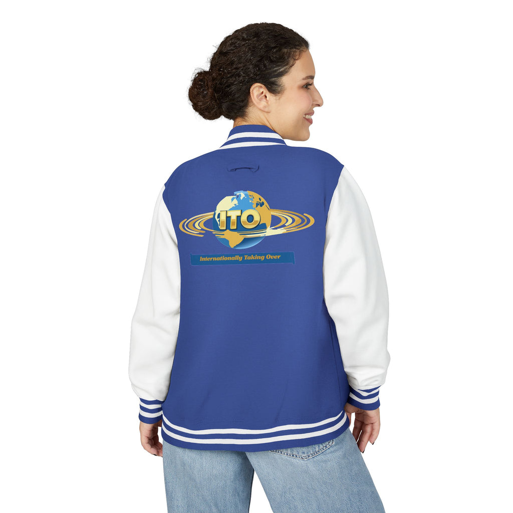 Letterman Jacket — UTO Interplanetary Travel Club Logo Varsity Jacket