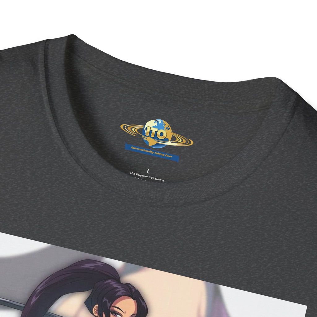 Anime Sorceress Graphic T-Shirt — Pink Energy Mage Illustration