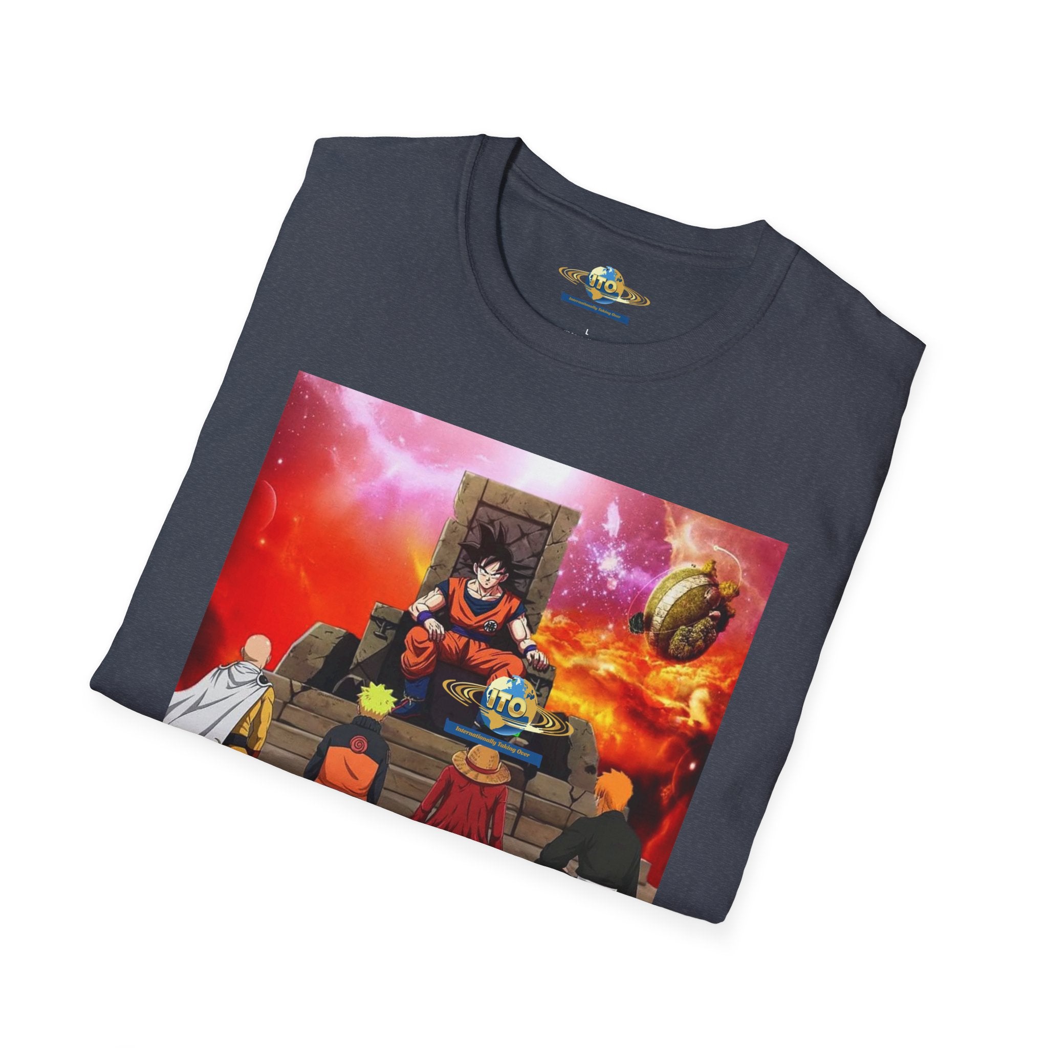 Anime Heroes Throne Graphic T-Shirt