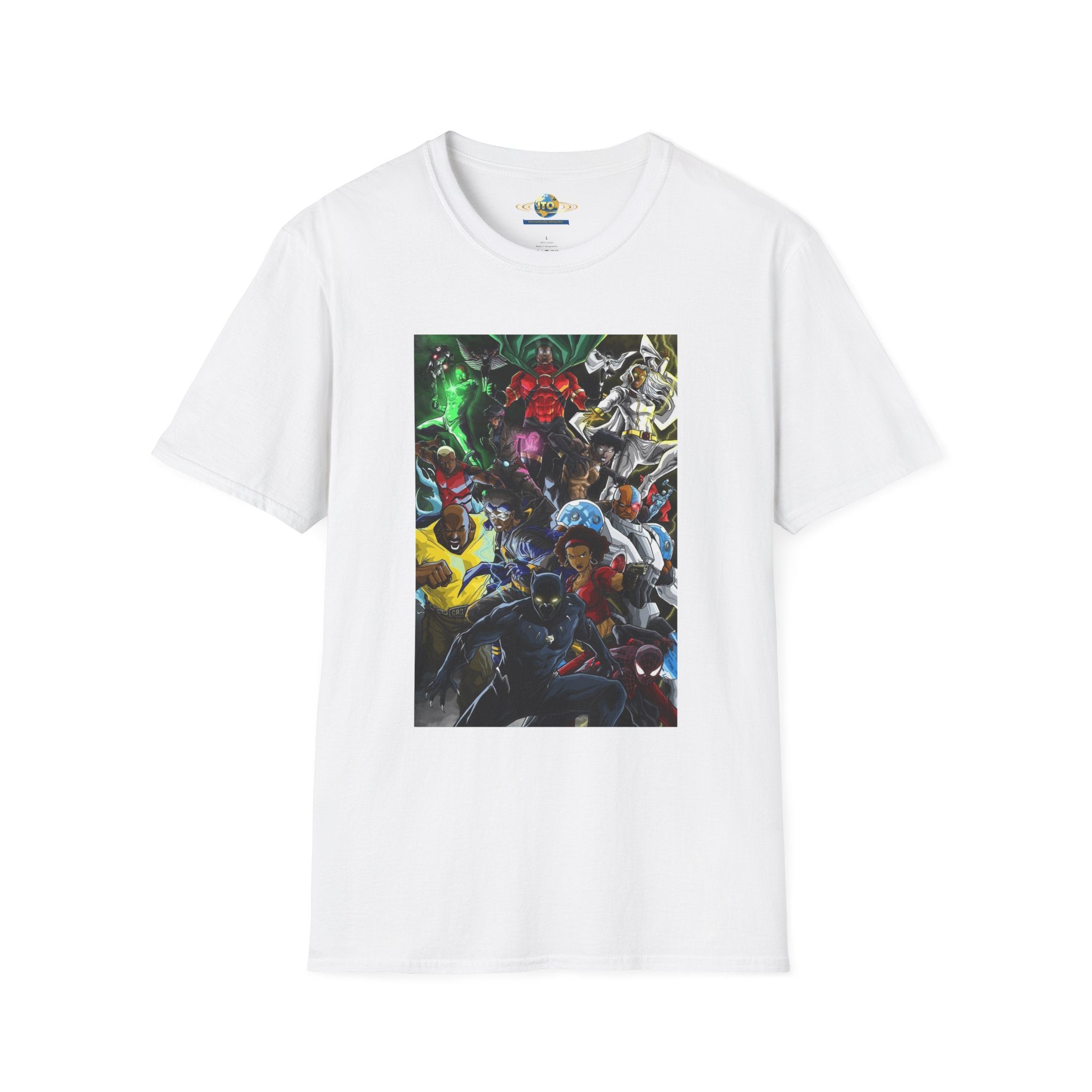 Anime Mecha Heroes T‑Shirt — Retro Sci‑Fi Robot Battle Graphic Tee