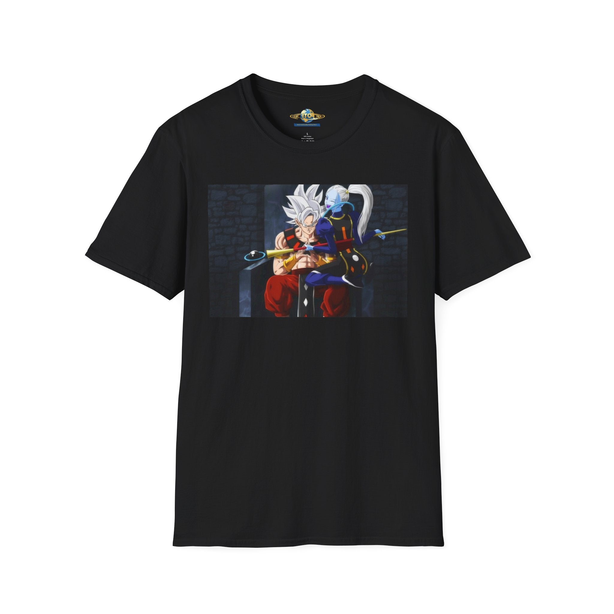 Anime Character Portrait Tee — Father and Child Illustration T-Shirt