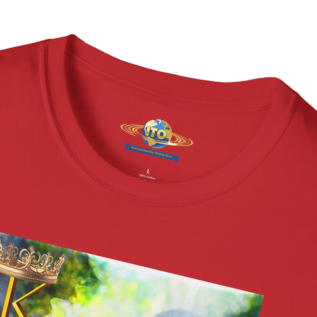 Surreal Smoke Portrait T-Shirt — Ethereal Figure Art Tee