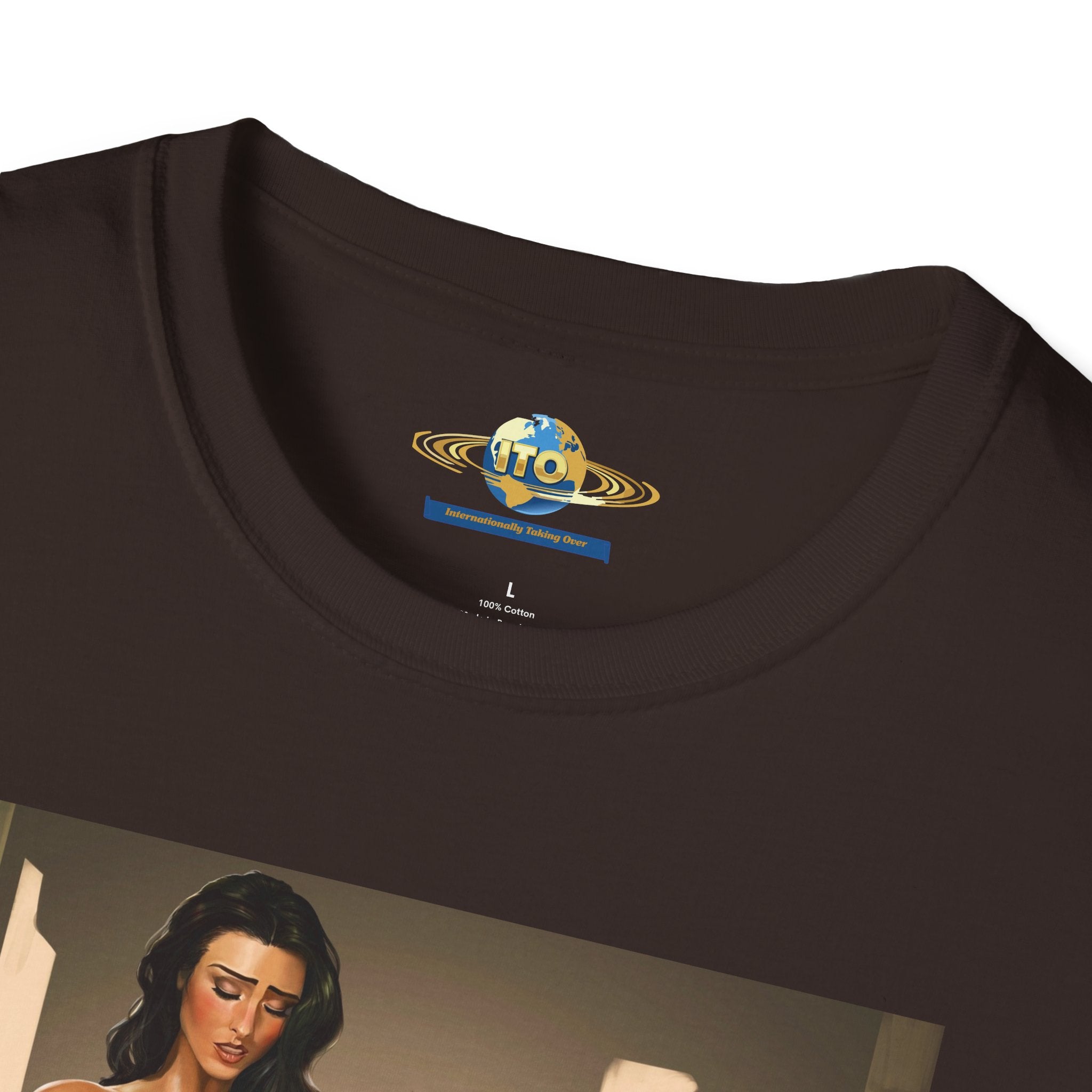 Graphic Art T-Shirt — Sensual Pinup Illustration Print