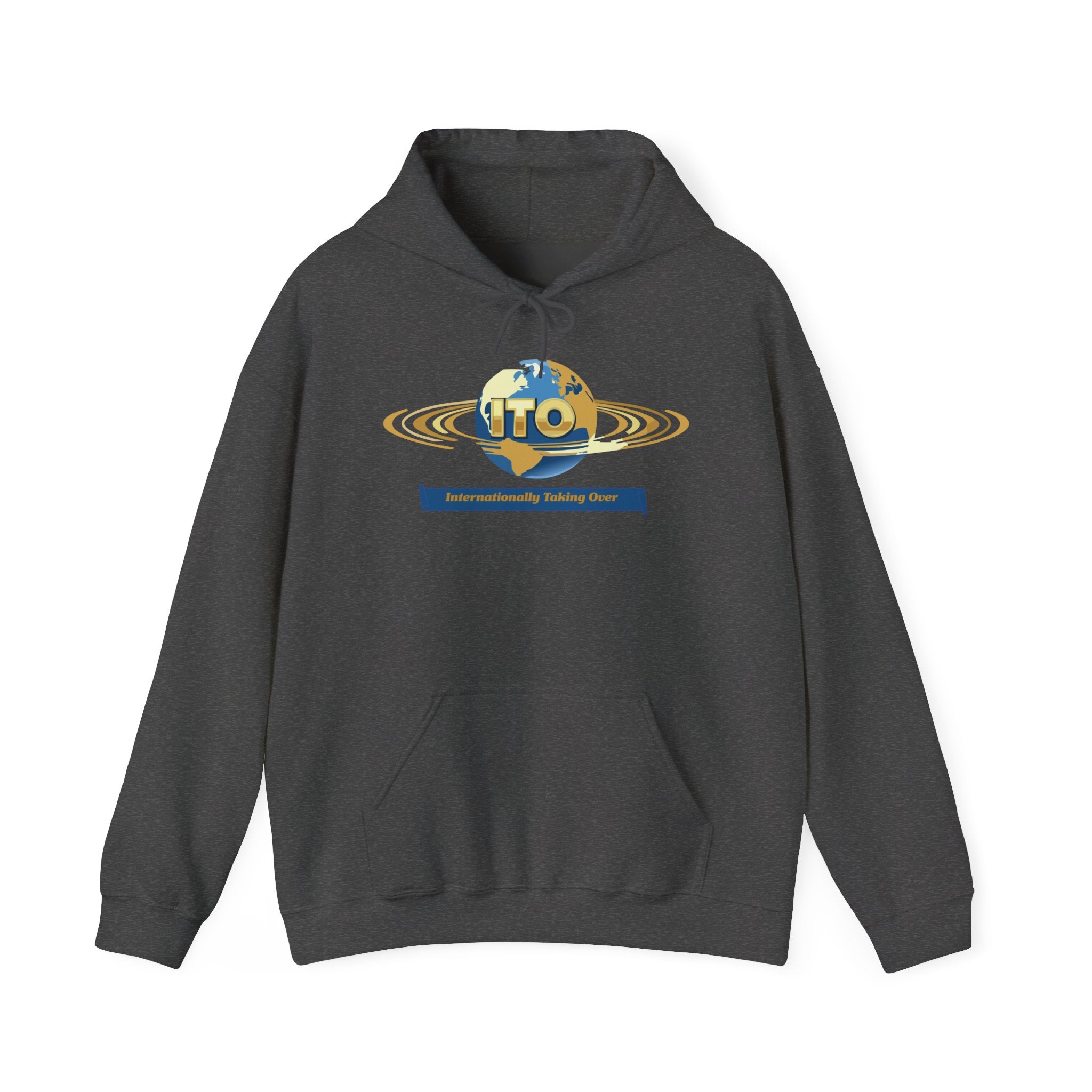 ITO Globe Logo Hoodie — Internationality Holding Office Sweatshirt