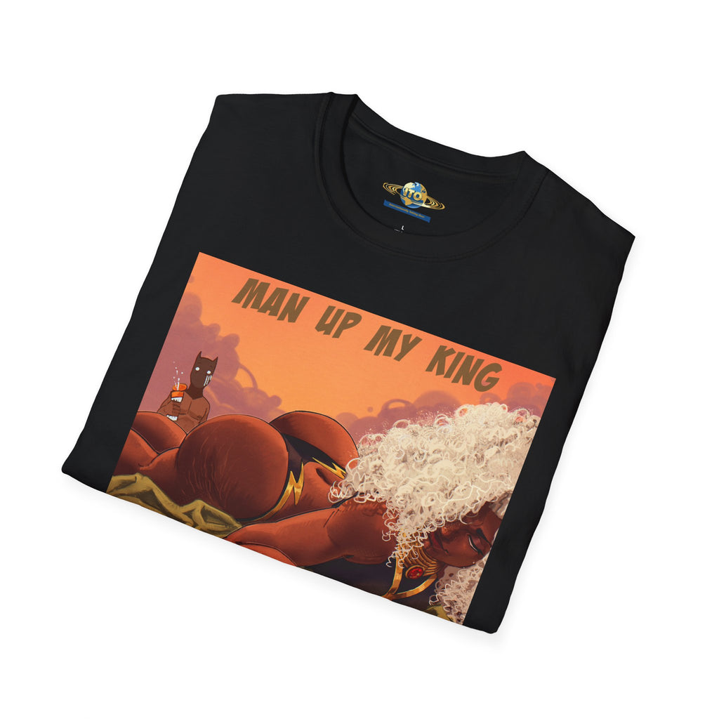 “Man Up My King” Retro Desert Art T‑Shirt