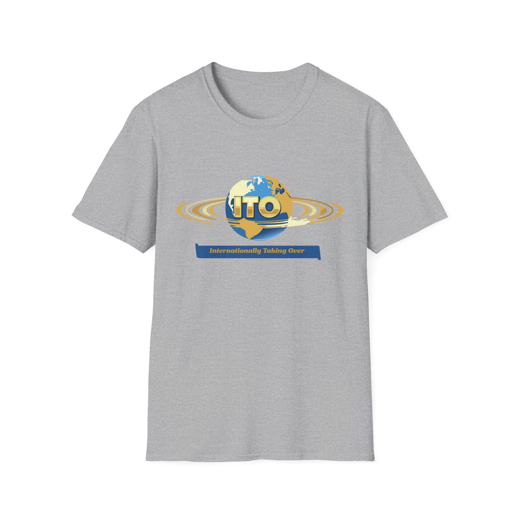 UFO Globe Logo T-Shirt — "Interuniversity Talking One" Graphic Tee