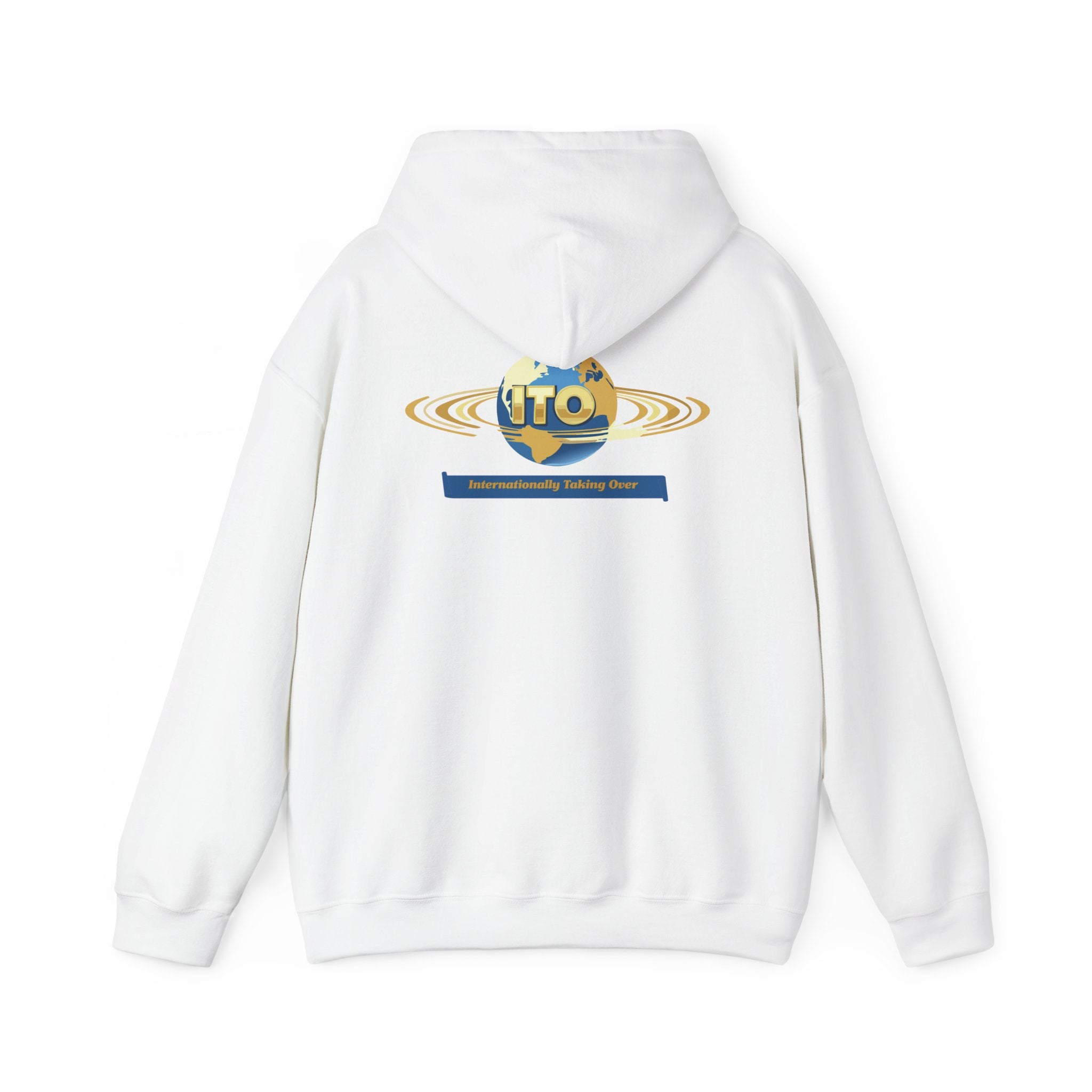 ITO Globe Logo Hoodie — Internationality Holding Office Sweatshirt