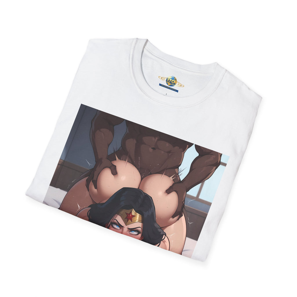 Black Man & Wonder Ass Graphic T-Shirt — Pinup Superhero Art Print