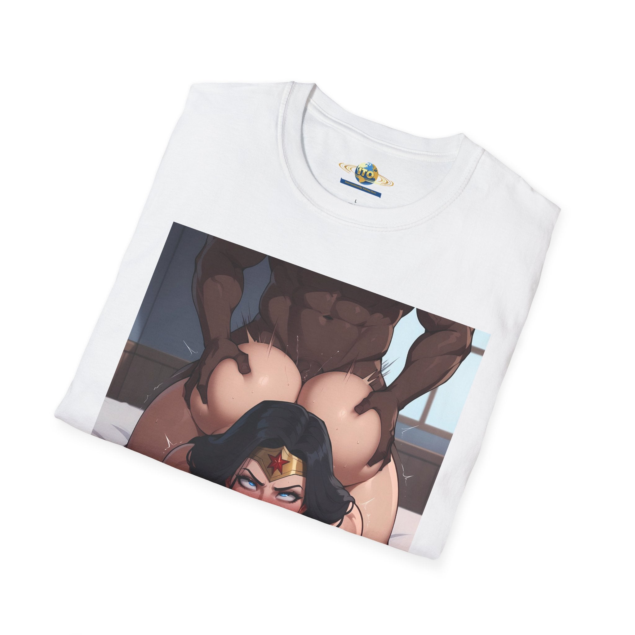 Black Man & Wonder Ass Graphic T-Shirt — Pinup Superhero Art Print