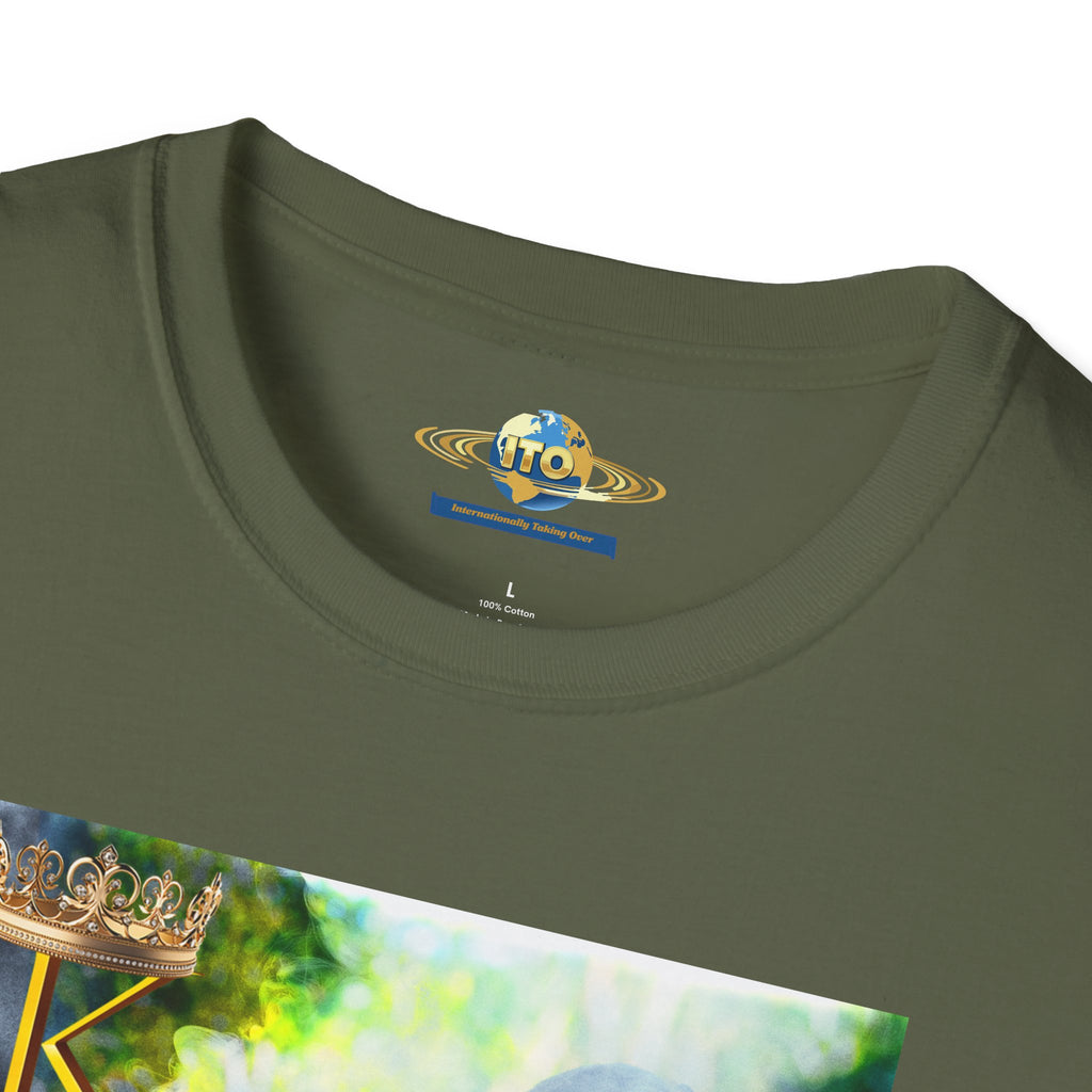 Surreal Smoke Portrait T-Shirt — Ethereal Figure Art Tee