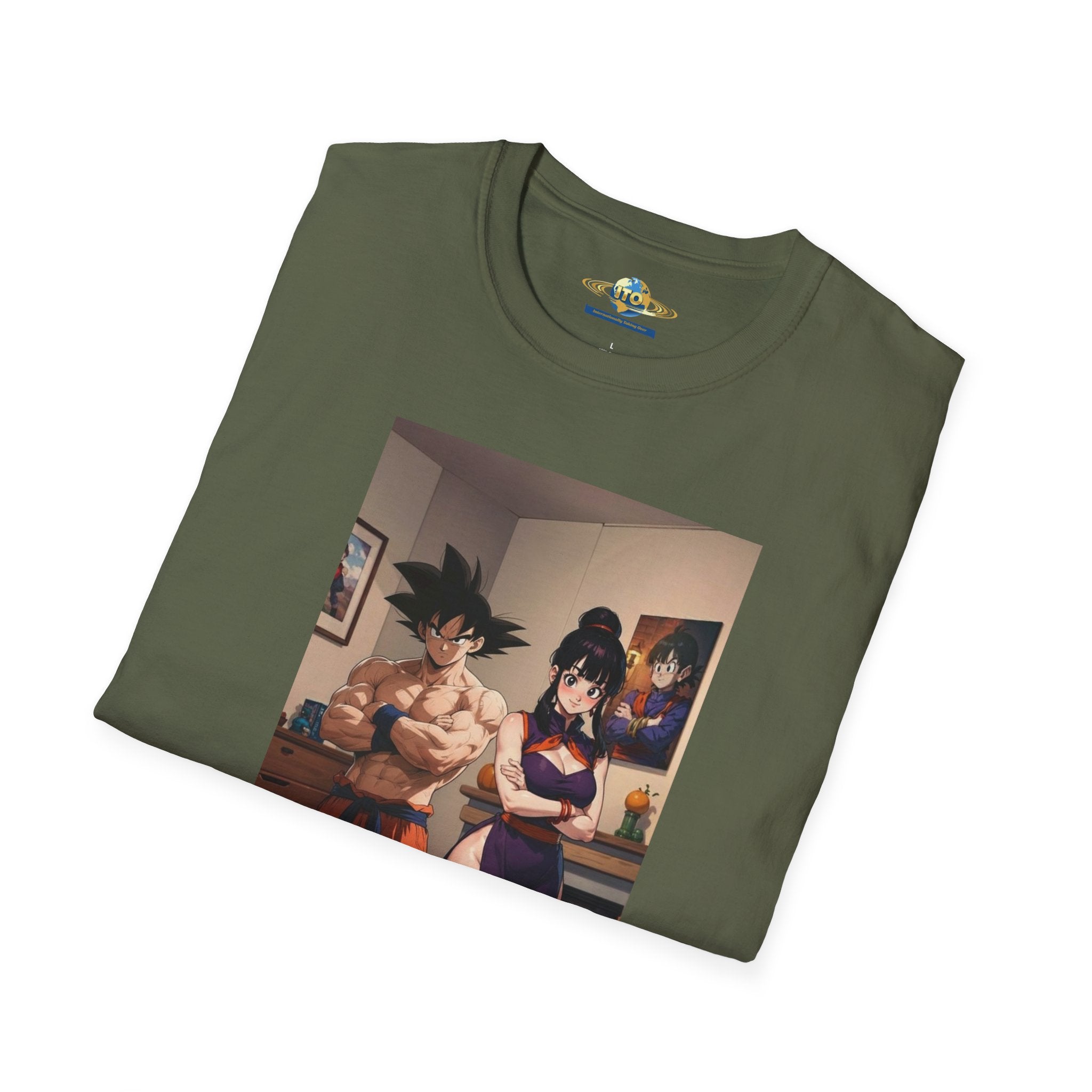 Anime Couple Graphic T-Shirt — Cozy Home Goku & Caulifla Poster Design