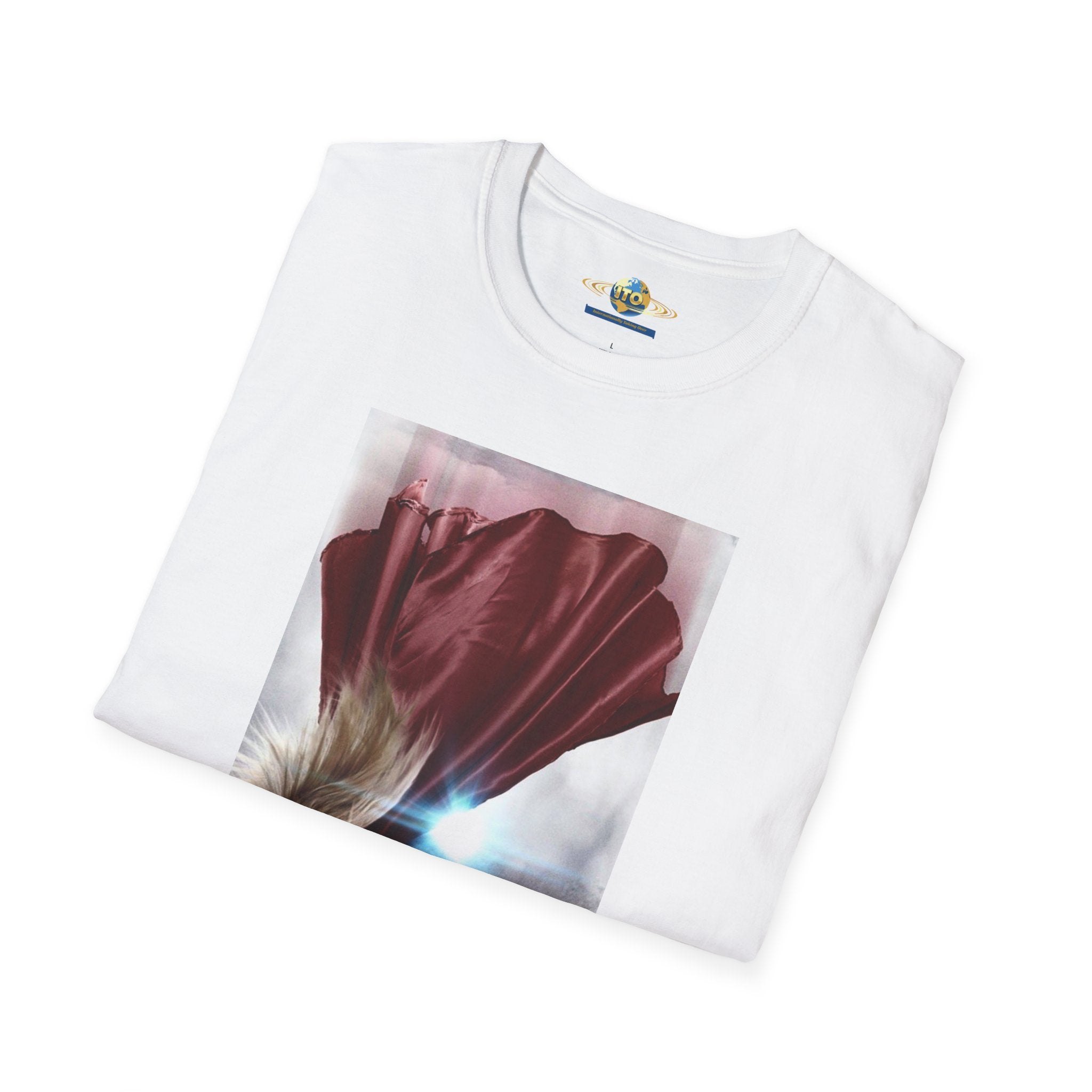 Superhero Pose T-Shirt — Dramatic Cape Hero Graphic