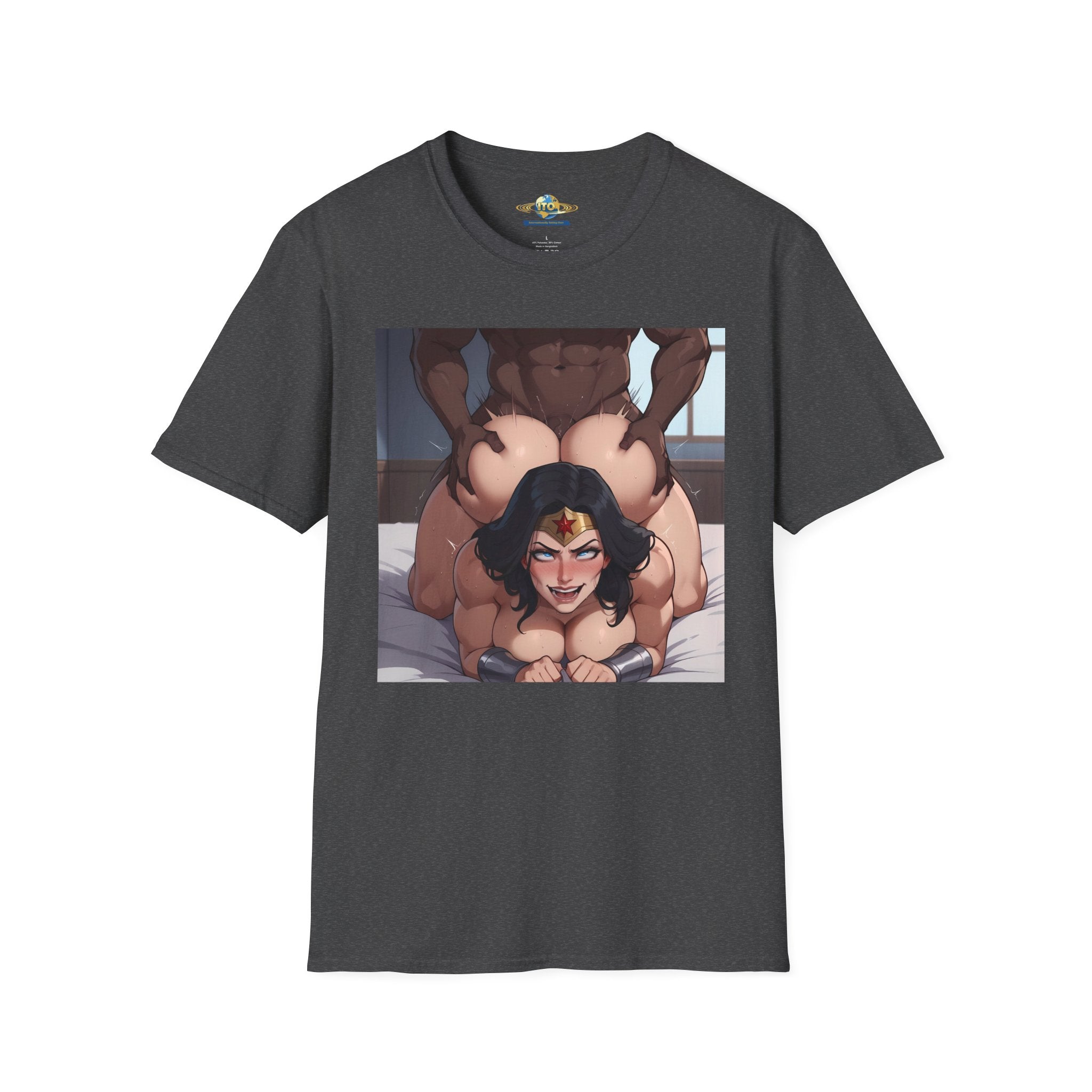 Black Man & Wonder Ass Graphic T-Shirt — Pinup Superhero Art Print