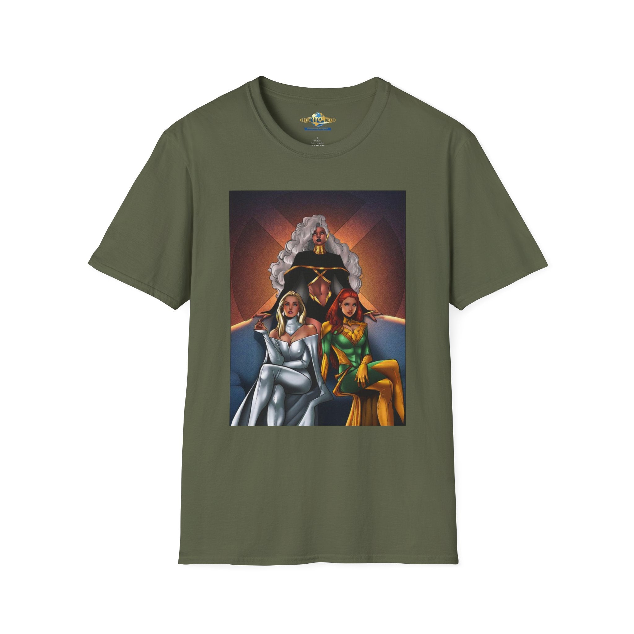 Retro Superhero Trio Graphic T-Shirt