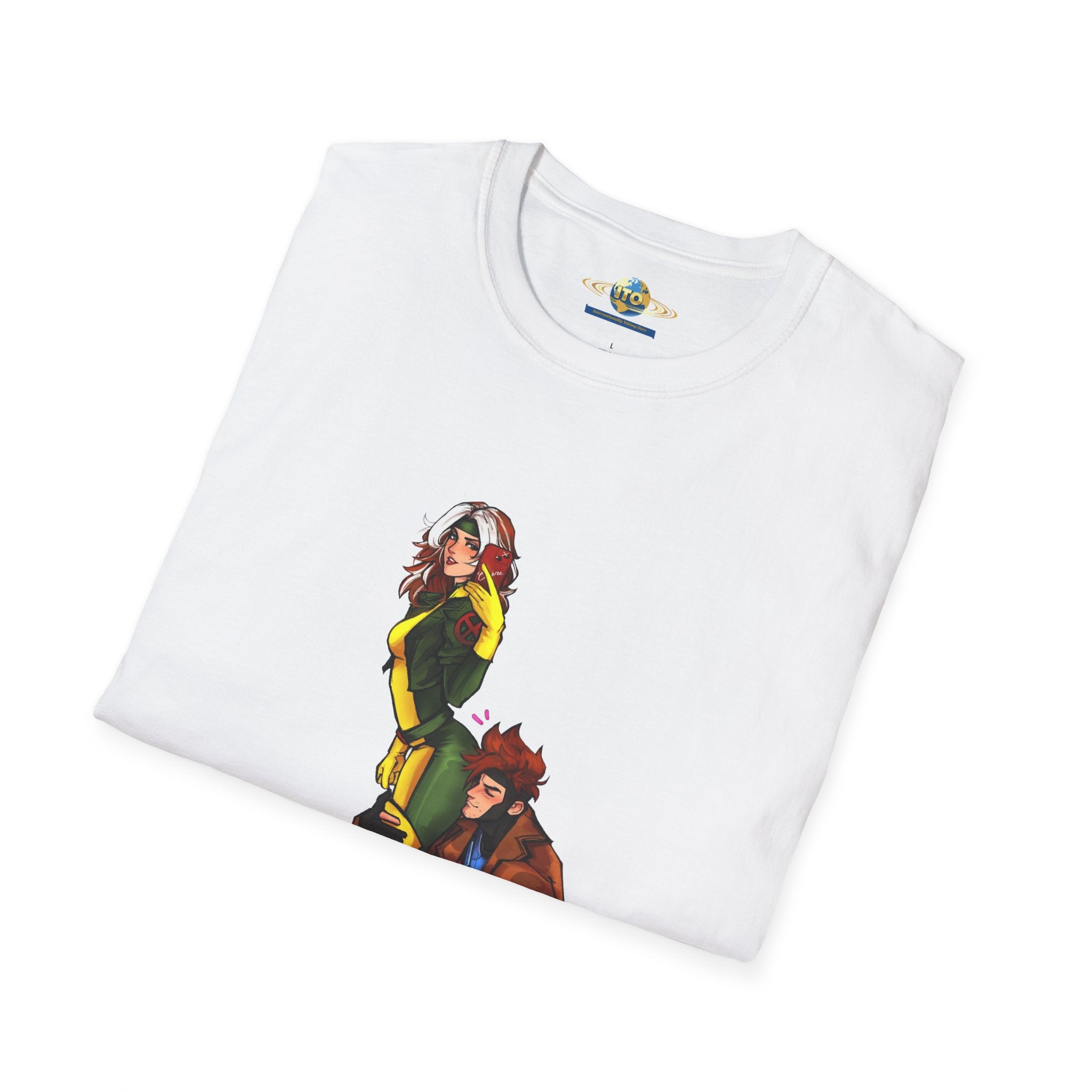 Gambit & Rogue Comic Art T-Shirt – Mutant Romance Graphic Tee