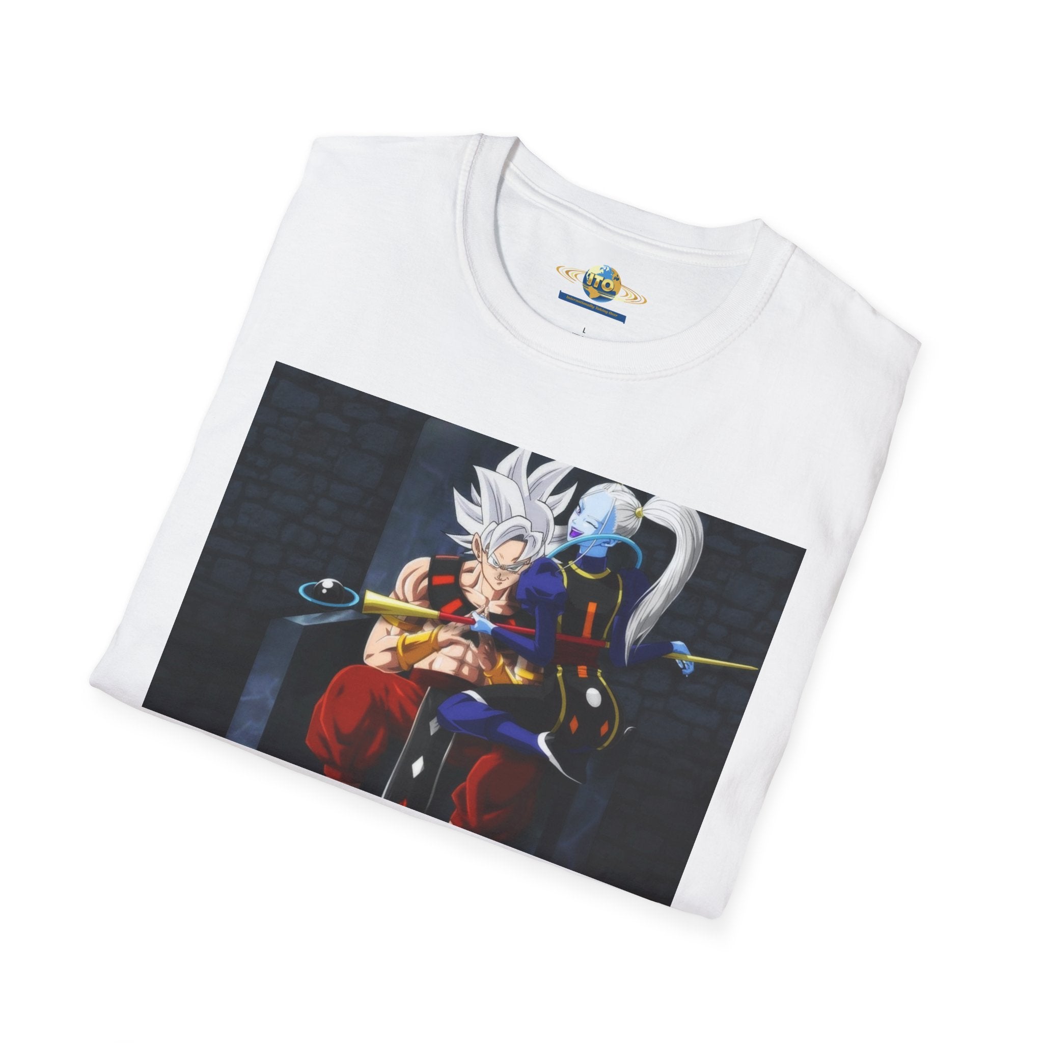 Anime Character Portrait Tee — Father and Child Illustration T-Shirt
