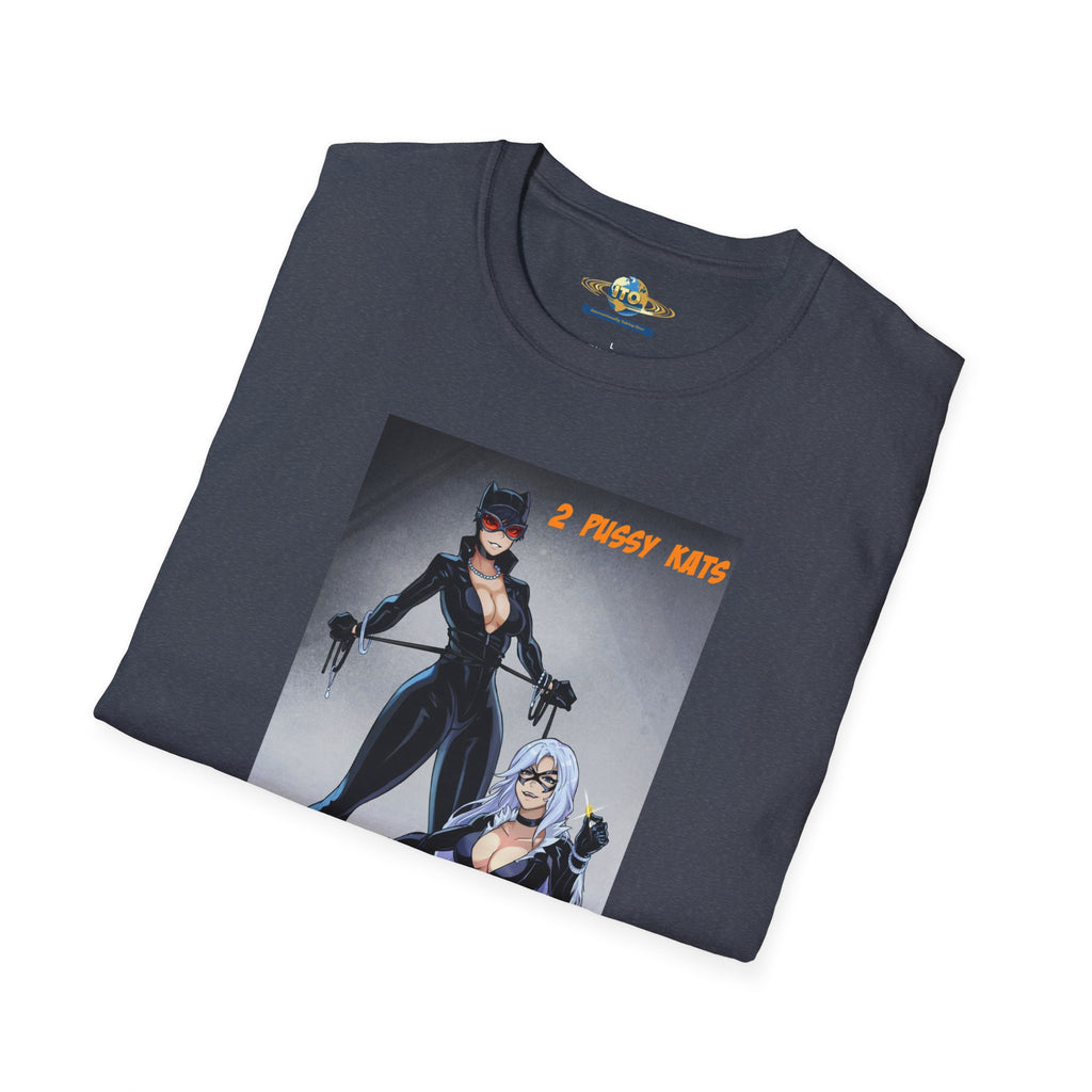 Graphic T-Shirt — 'I Purr More' Cat-Themed Vintage Femme Art Tee