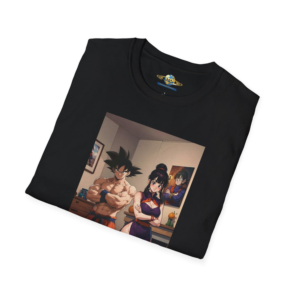 Anime Couple Graphic T-Shirt — Cozy Home Goku & Caulifla Poster Design