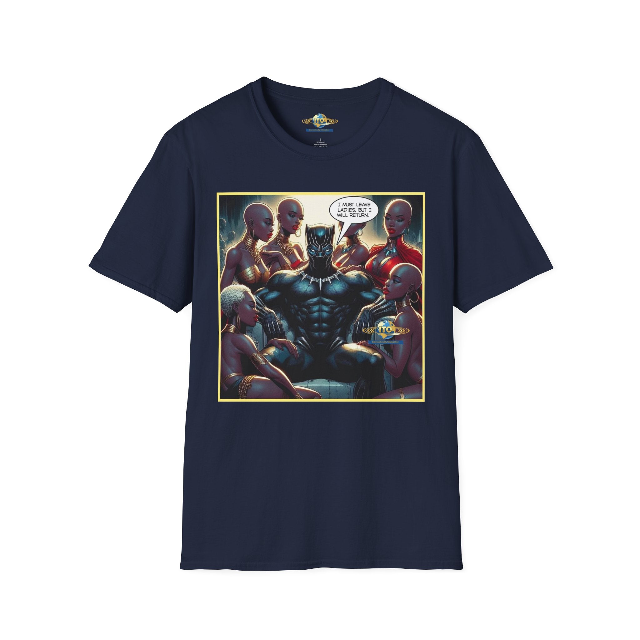 Black Panther Comic Art T‑Shirt — "Wakanda Forever?" Graphic Tee