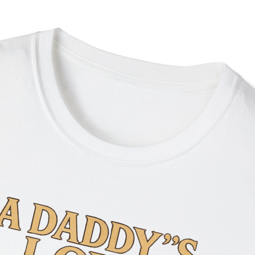 Daddy's Love T-Shirt – Vintage Dad Sitting on Books Father’s Day Tee