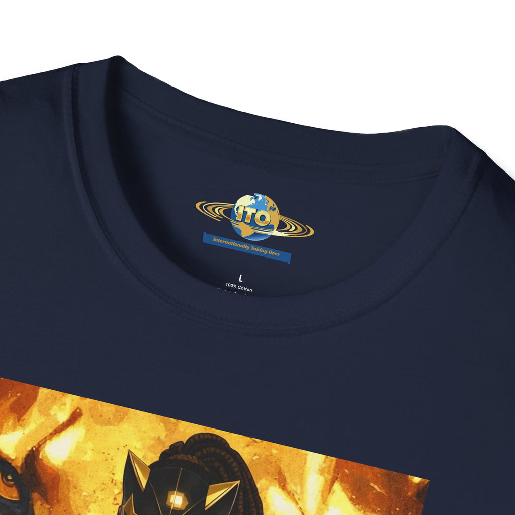 Black Panther-Inspired Graphic T-Shirt — Golden Warrior Marvel Art Tee