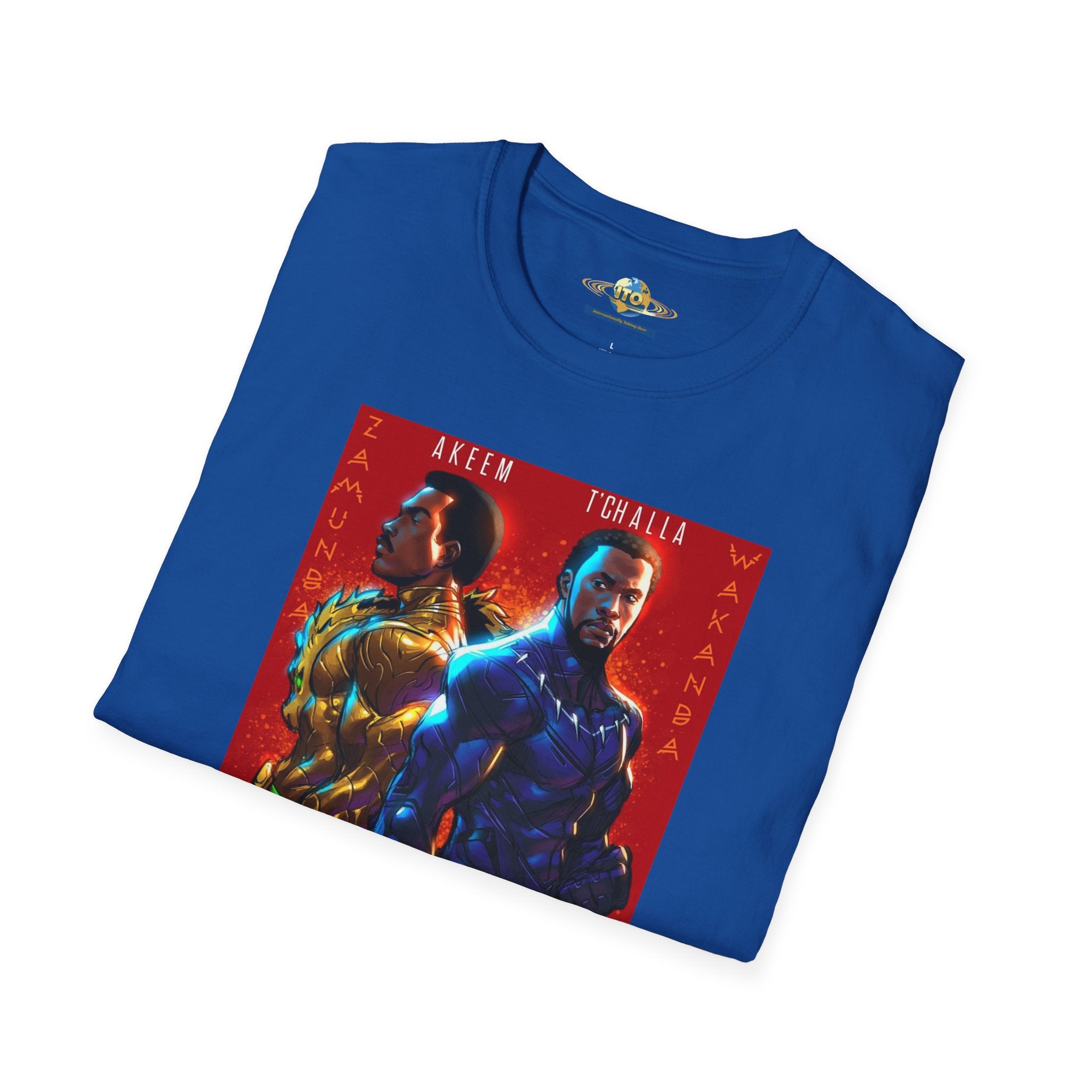 Two Kings Poster T-Shirt — Bold Afrocentric Duo Graphic Tee