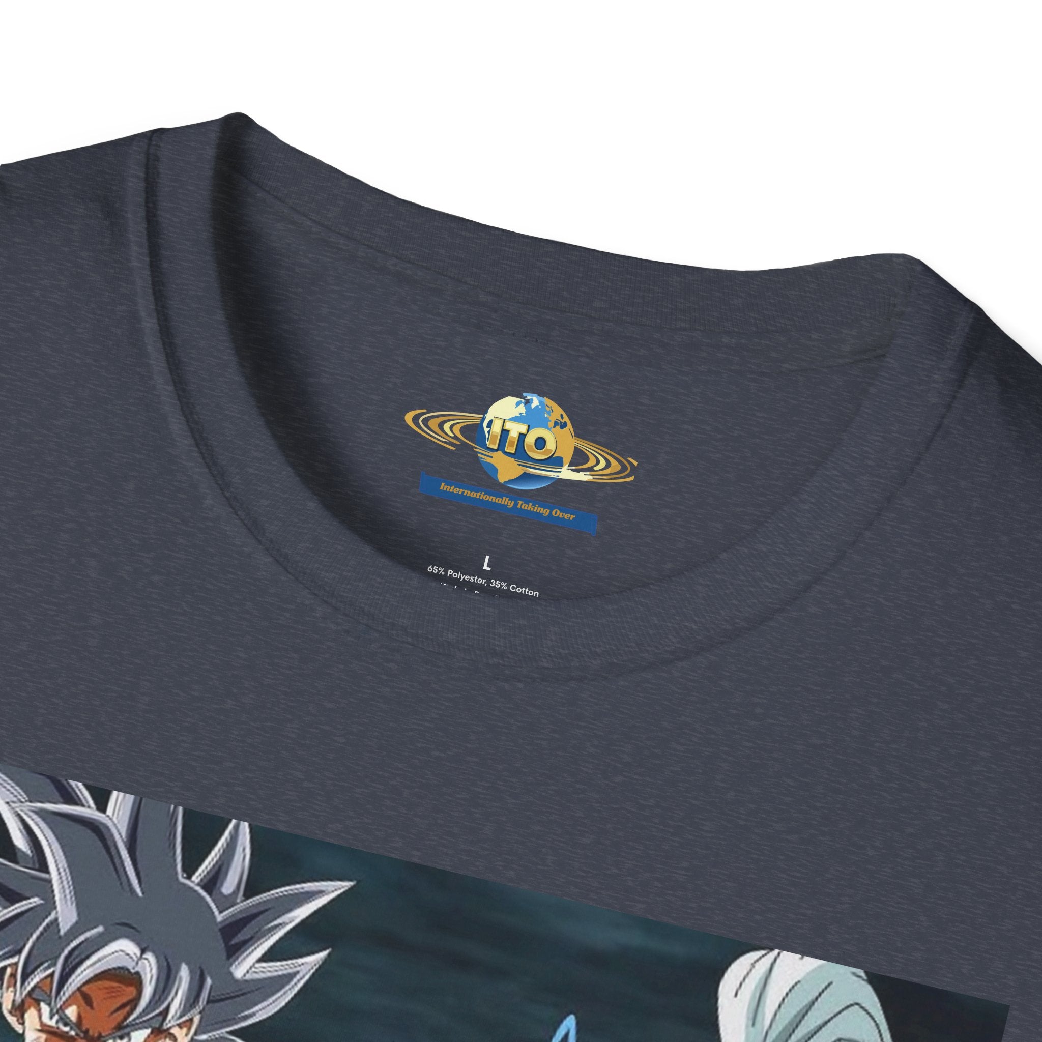Anime God Duo T-Shirt — Fiery Saiyan & Divine Companion Graphic Tee