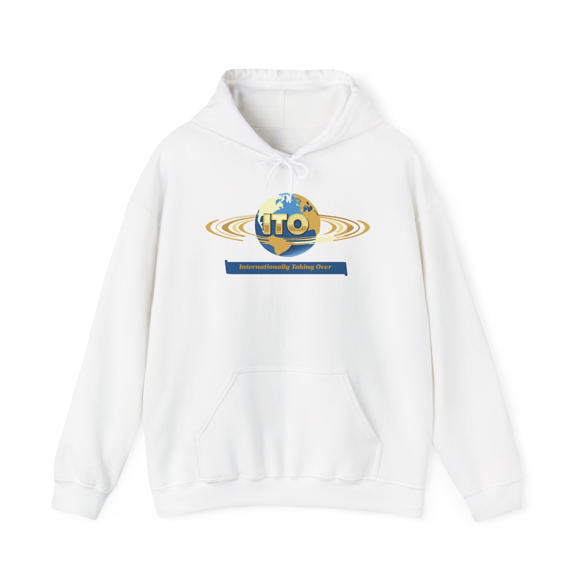 ITO Globe Logo Hoodie — Internationality Holding Office Sweatshirt