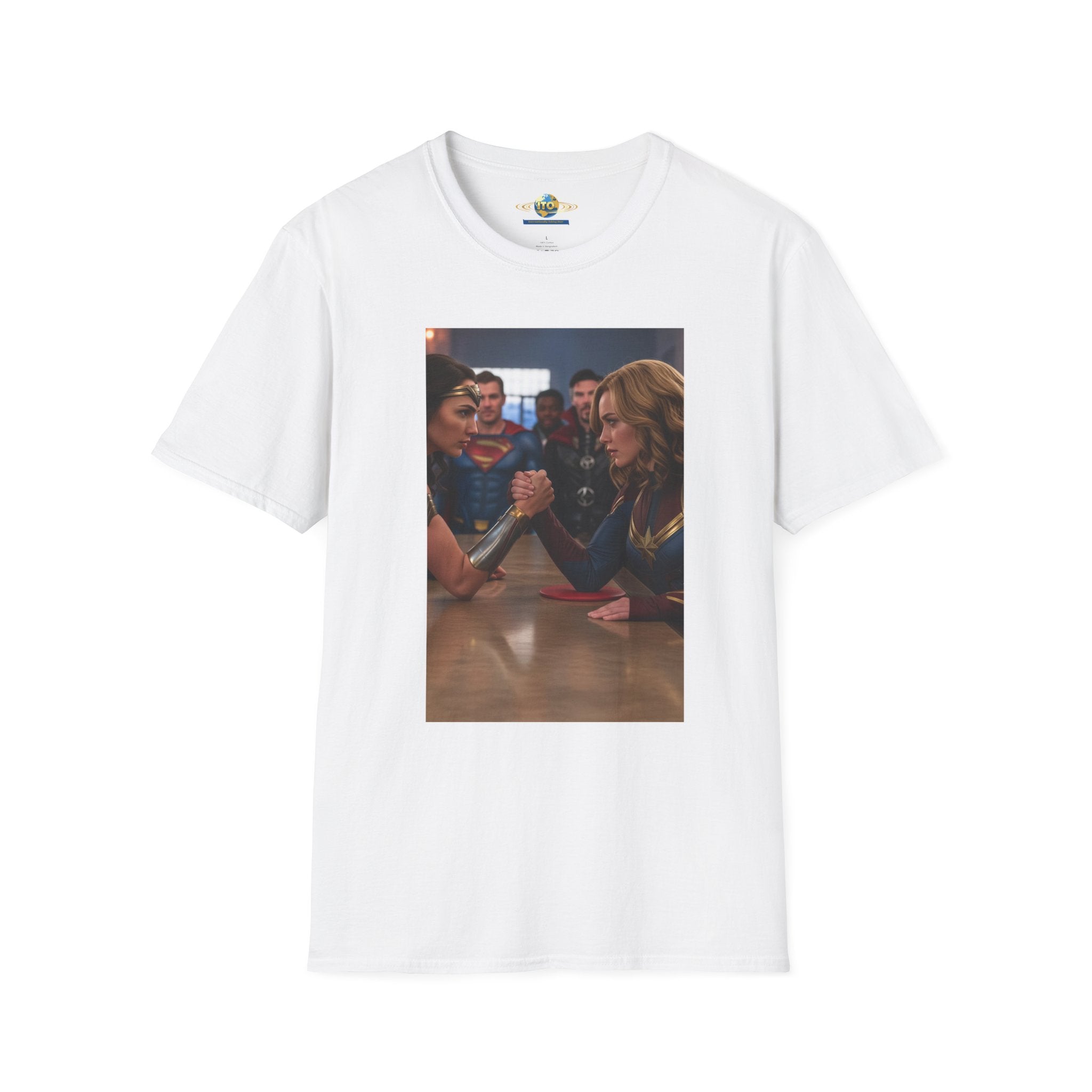 Ladies of power arm wrestle Unisex Softstyle T-Shirt