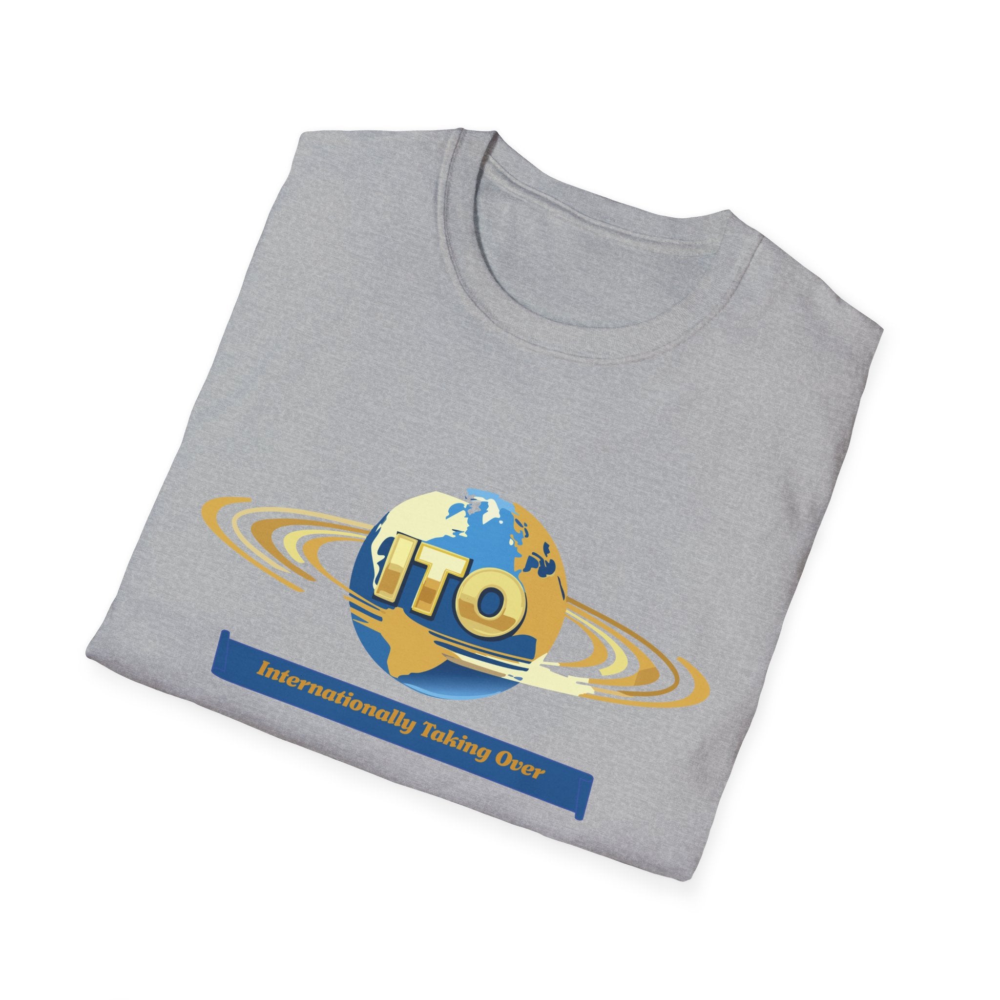 UFO Globe Logo T-Shirt — "Interuniversity Talking One" Graphic Tee