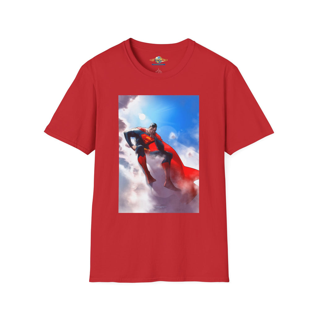 Superhero Cape Graphic T-Shirt — Soaring Hero Design