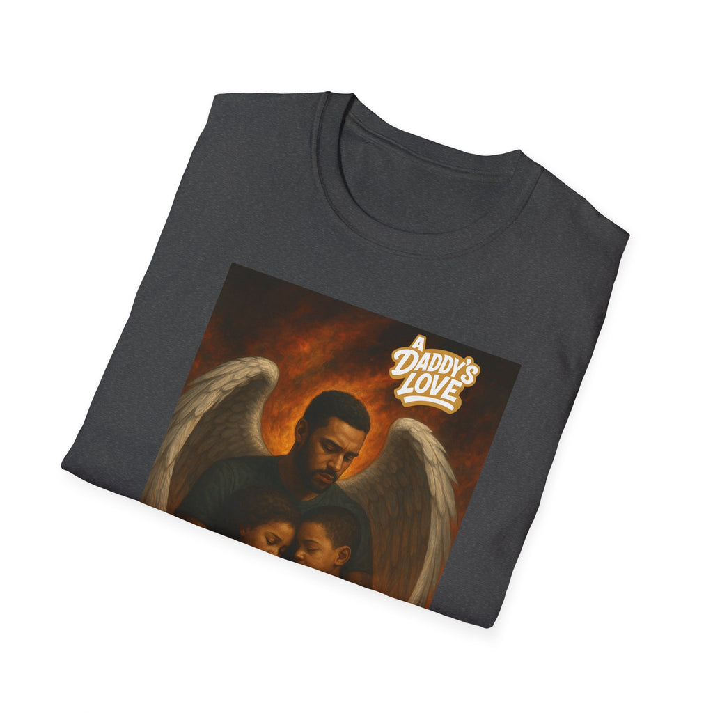 Angel Embrace T-Shirt – "Daddy's Love" Family Guardian Graphic Tee