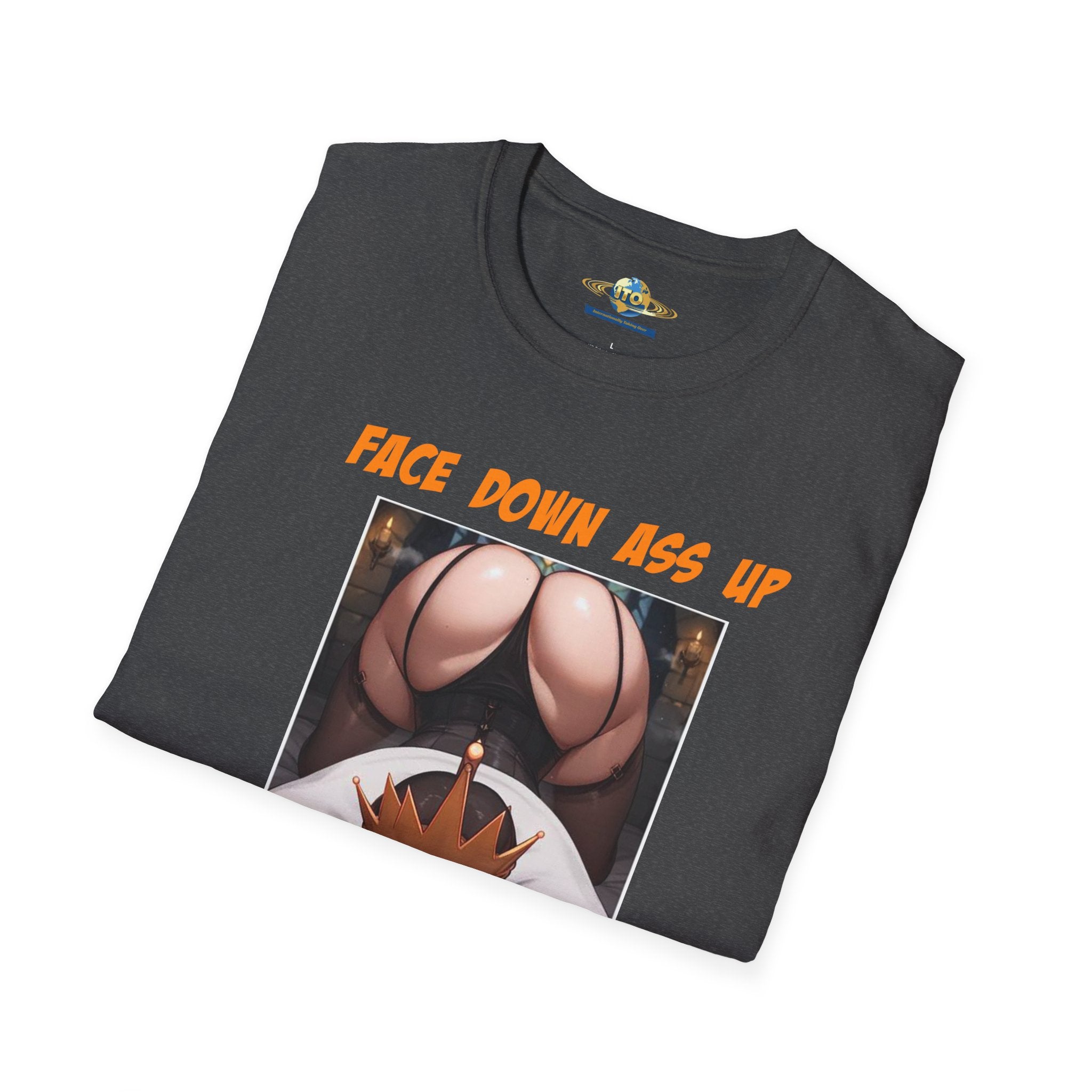Graphic T-Shirt "Face Down Ass Up" Bold Queen Illustration