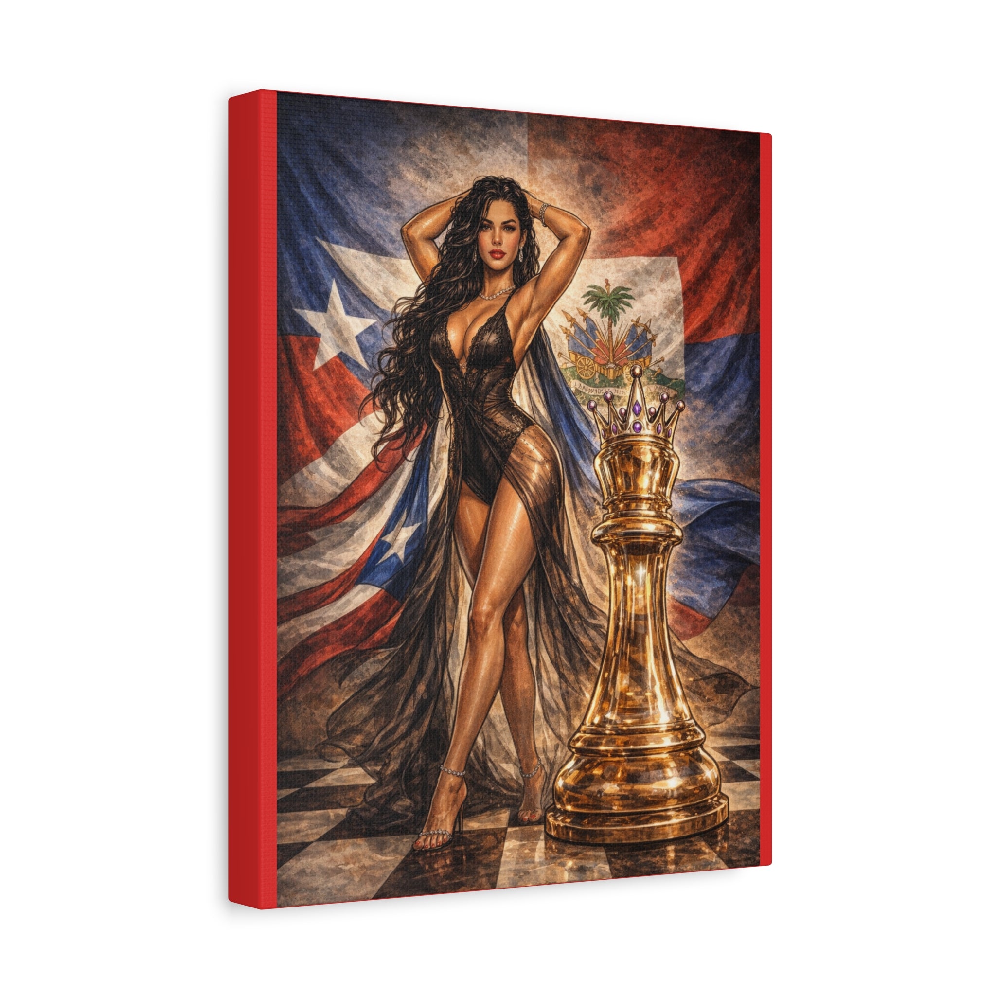 Dominican Queen Chess Canvas - Matte Stretched Wall Art