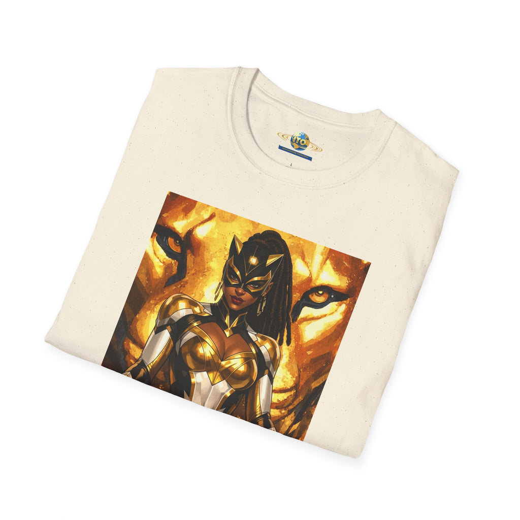 Black Panther-Inspired Graphic T-Shirt — Golden Warrior Marvel Art Tee