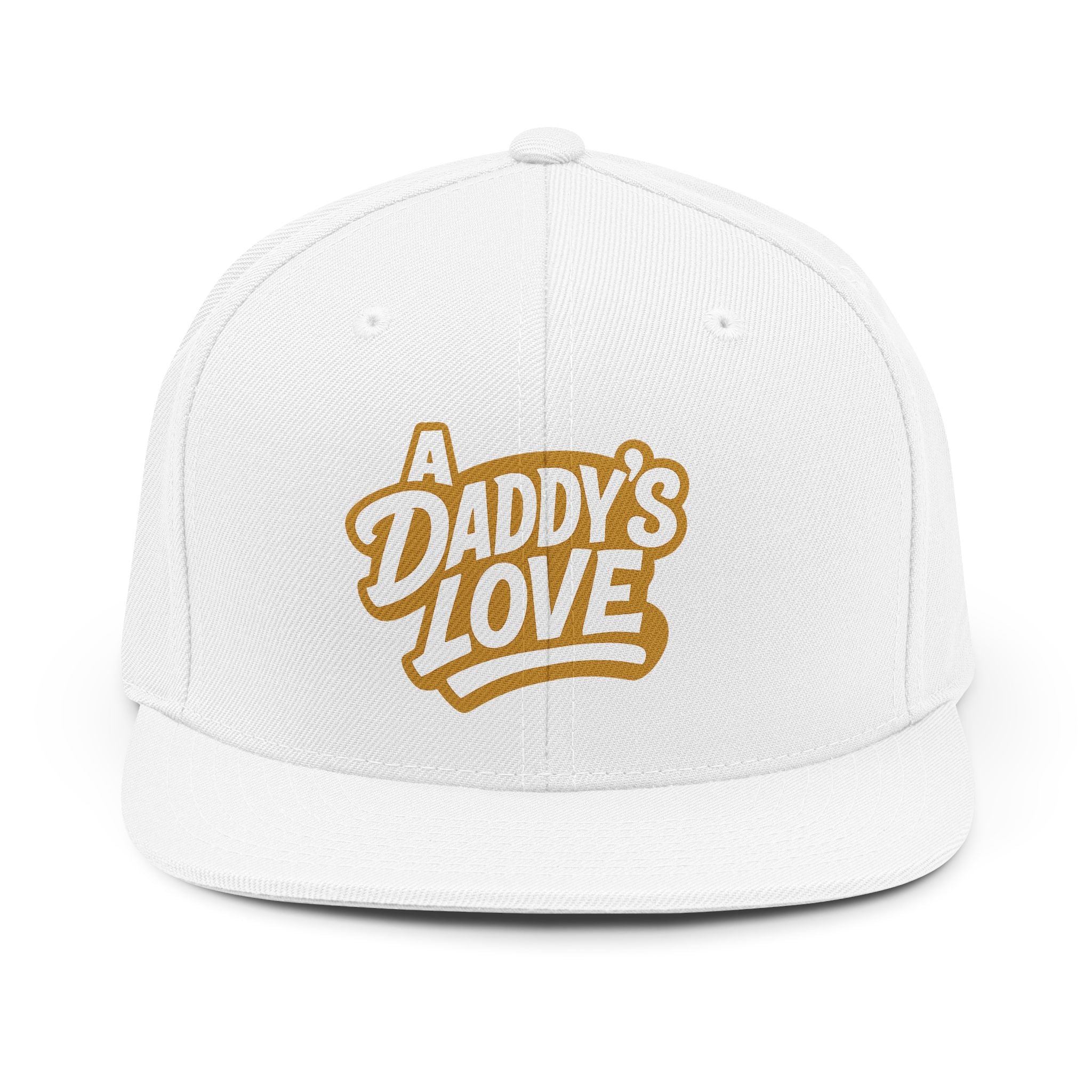 Daddy's Love Snapback Hat — Retro Script Dad Cap
