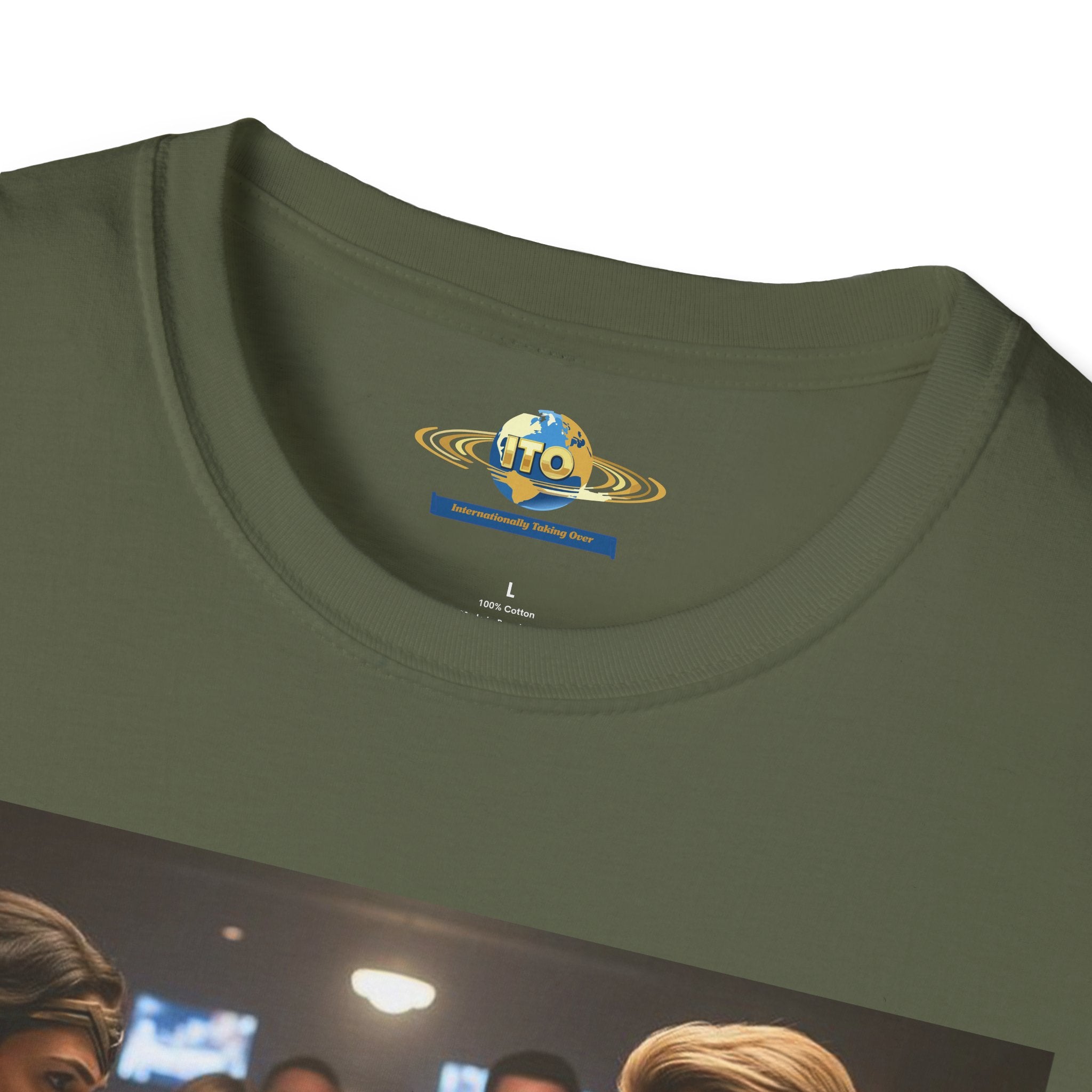 Arm Wrestling Scene Graphic T-Shirt