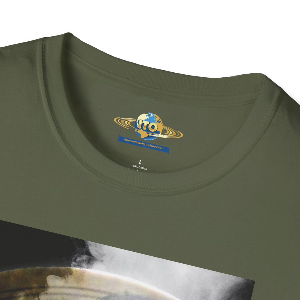 Surreal Vintage Portrait T-Shirt — Smoky Renaissance Art Graphic Tee