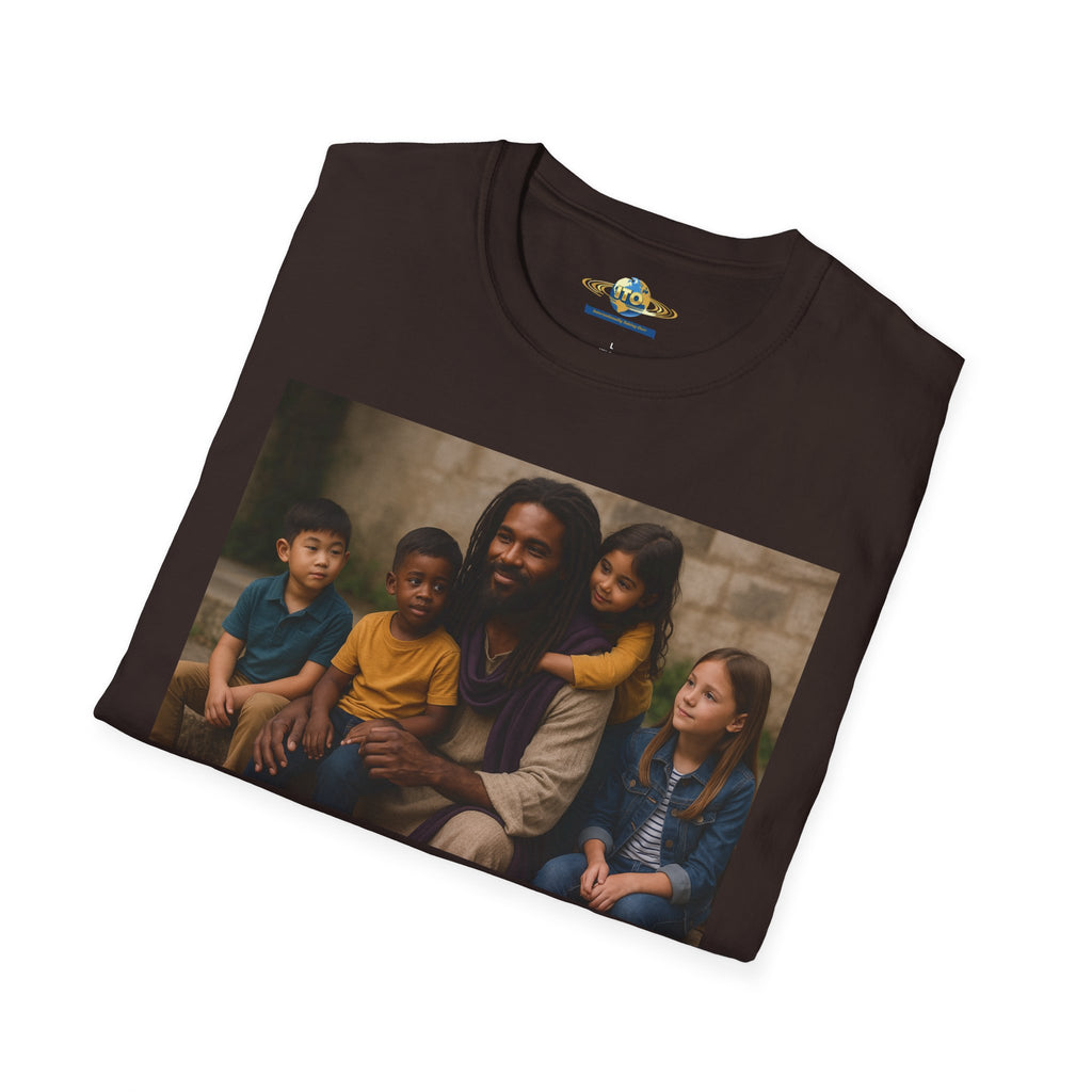 T-Shirt — Inspirational Jesus with Children Graphic Tee