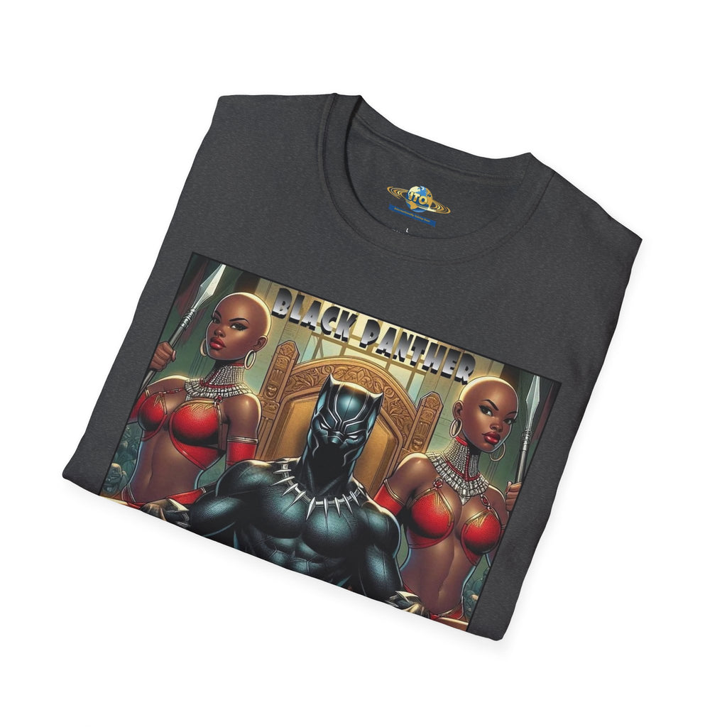 Black Panther Throne Graphic T-Shirt — Afro-Futurist King Art Tee