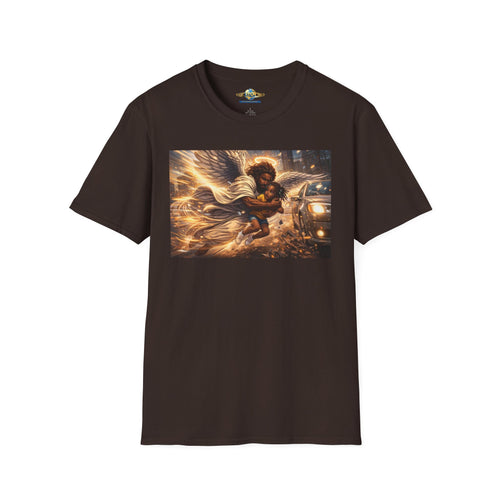 Angel Protector T-Shirt — Guardian Angel Urban Night Scene