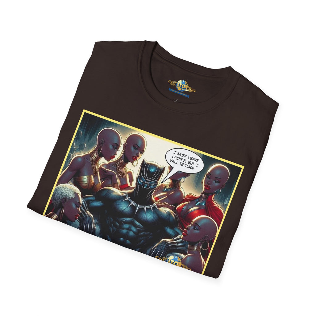 Black Panther Comic Art T‑Shirt — "Wakanda Forever?" Graphic Tee