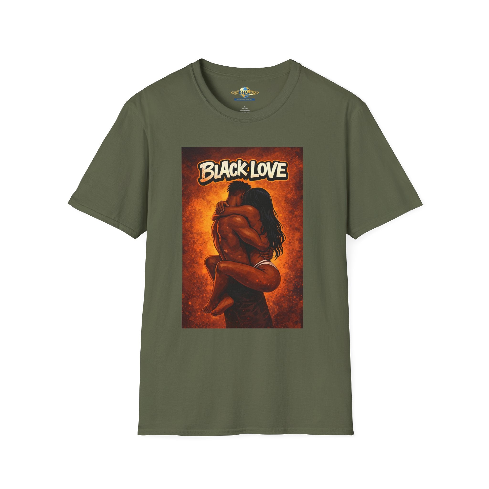 T-Shirt — "Black Love" Romantic Couple Graphic Tee