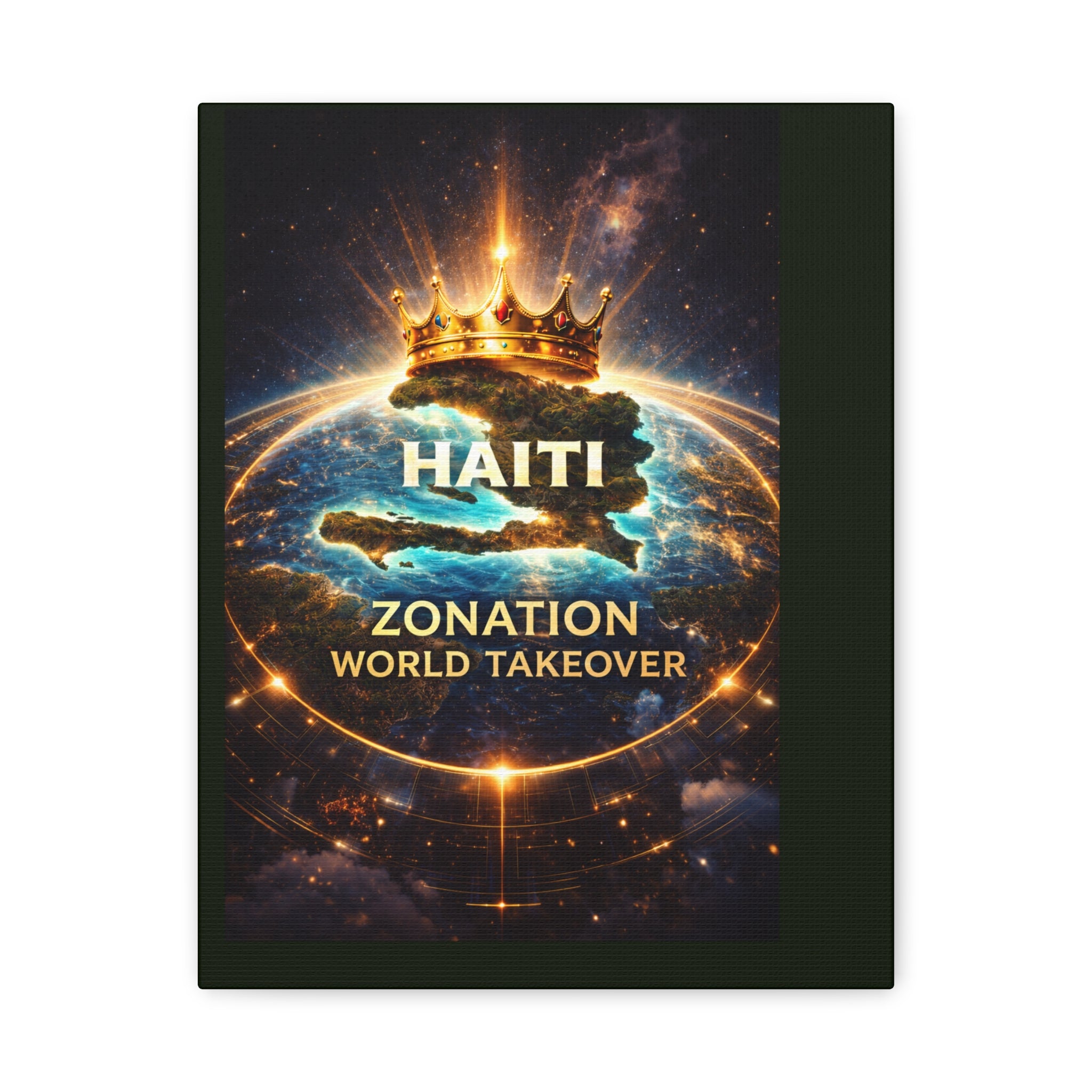 Haiti Zonation "World Takeover" Matte Canvas Wall Art