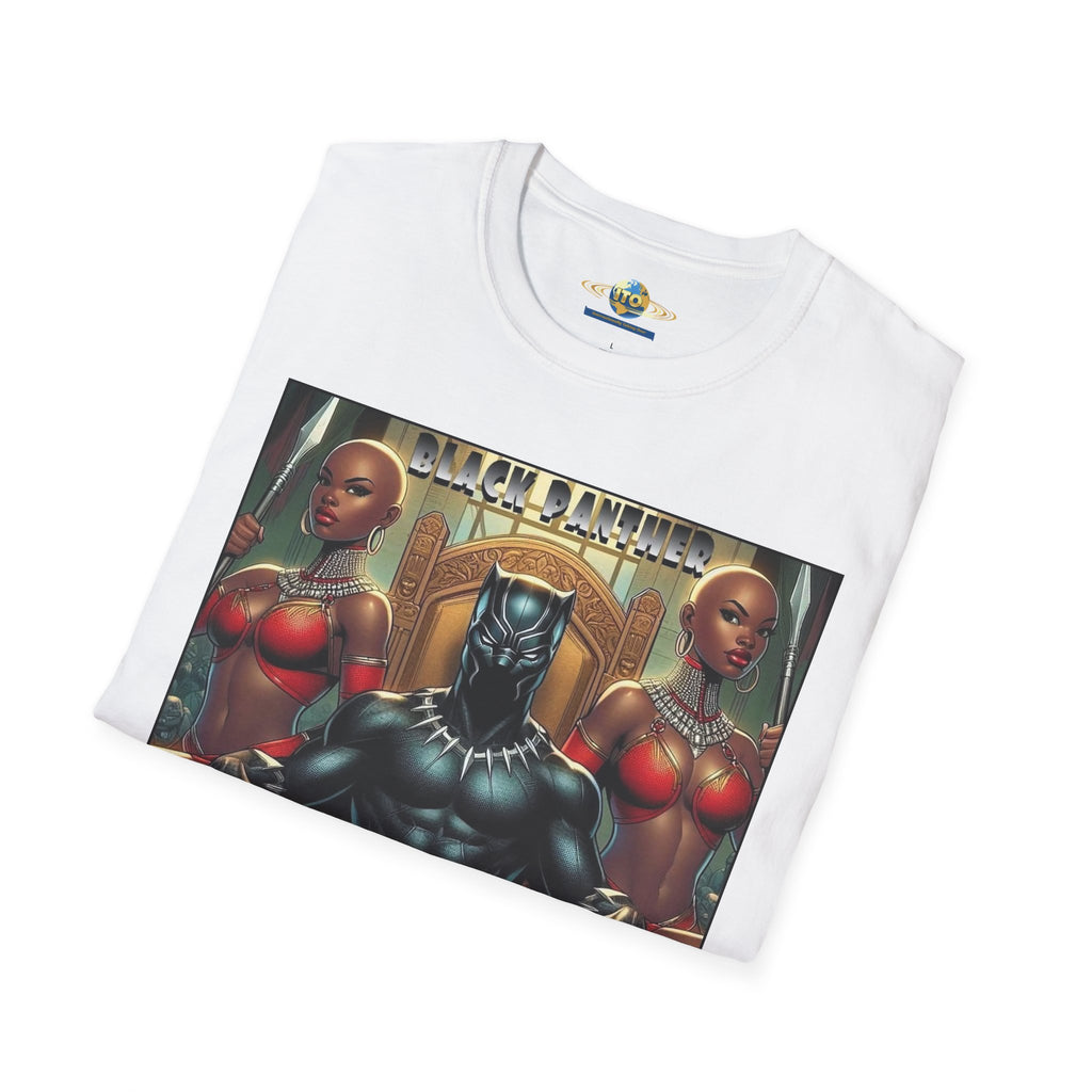 Black Panther Throne Graphic T-Shirt — Afro-Futurist King Art Tee