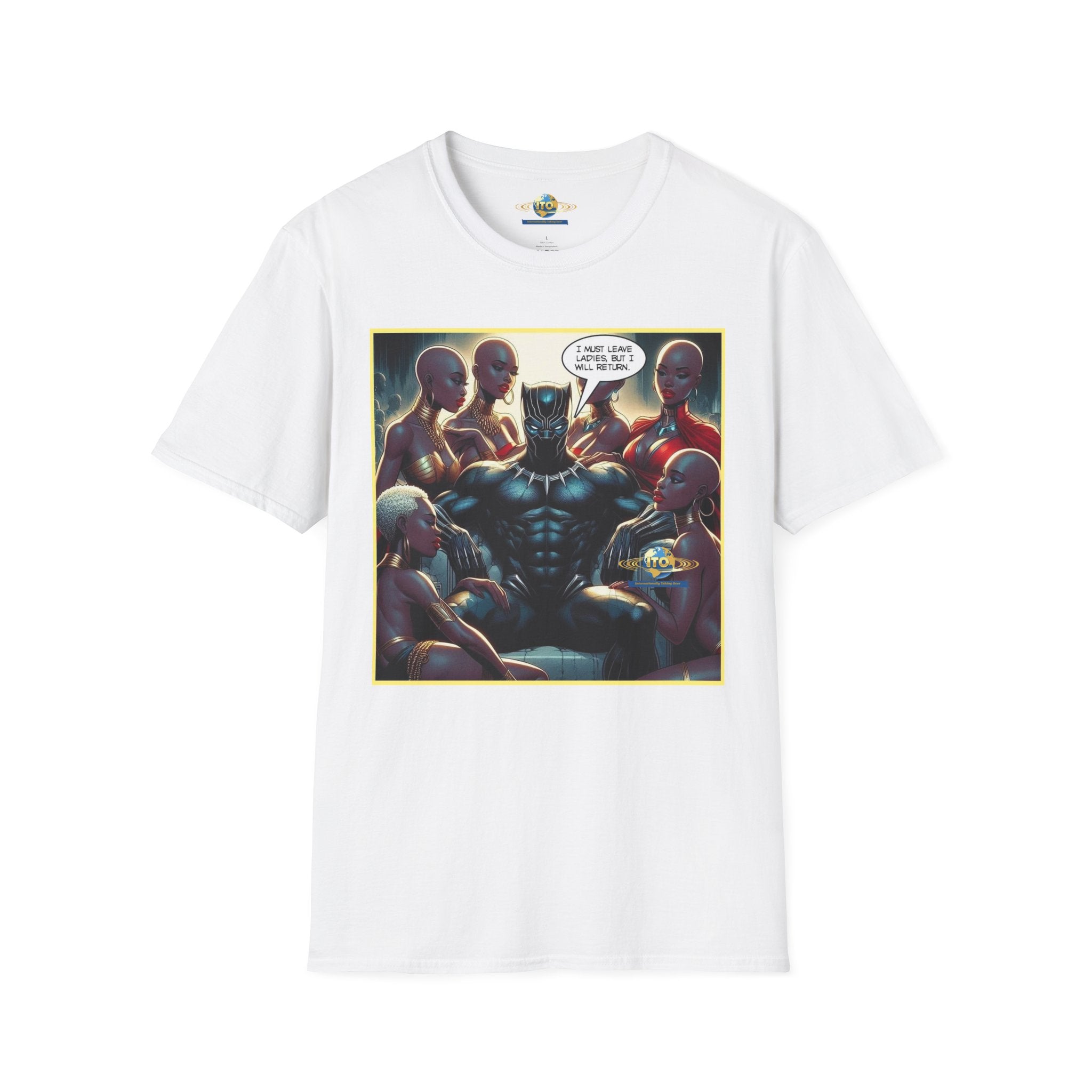 Black Panther Comic Art T‑Shirt — "Wakanda Forever?" Graphic Tee