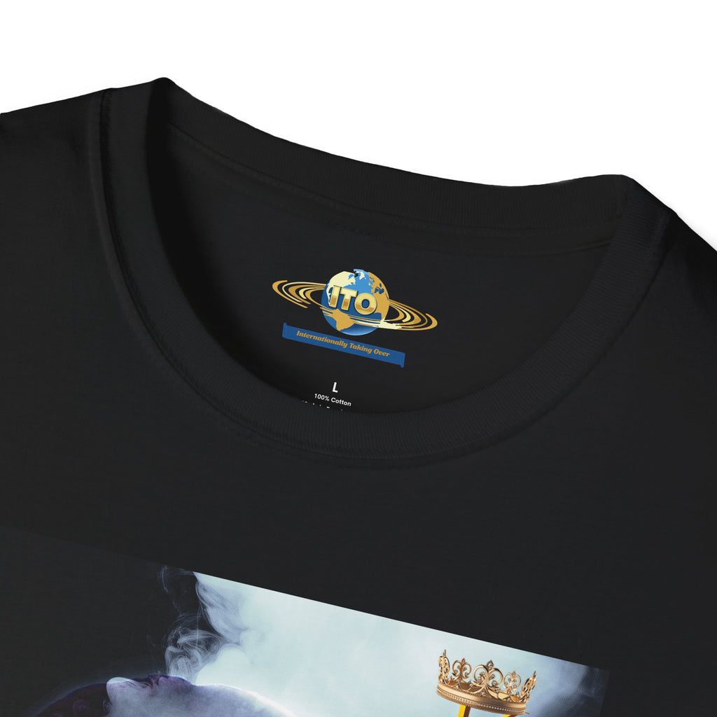 Smoking Portrait Graphic T-Shirt — 'King' Crown Streetwear Tee
