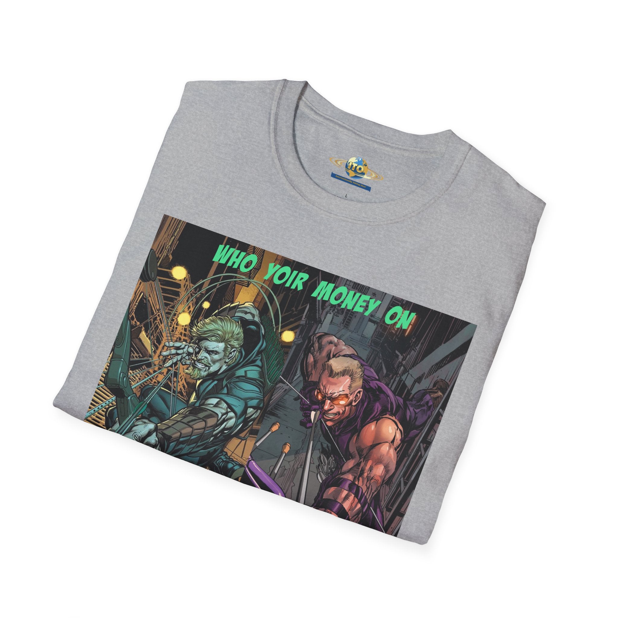 Graphic T‑Shirt — 'Who You Moving On' Cyberpunk Comic Art Tee