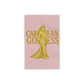Caribbean Goddess Beach Towel — Pink & Gold Tropical Luxury Towel